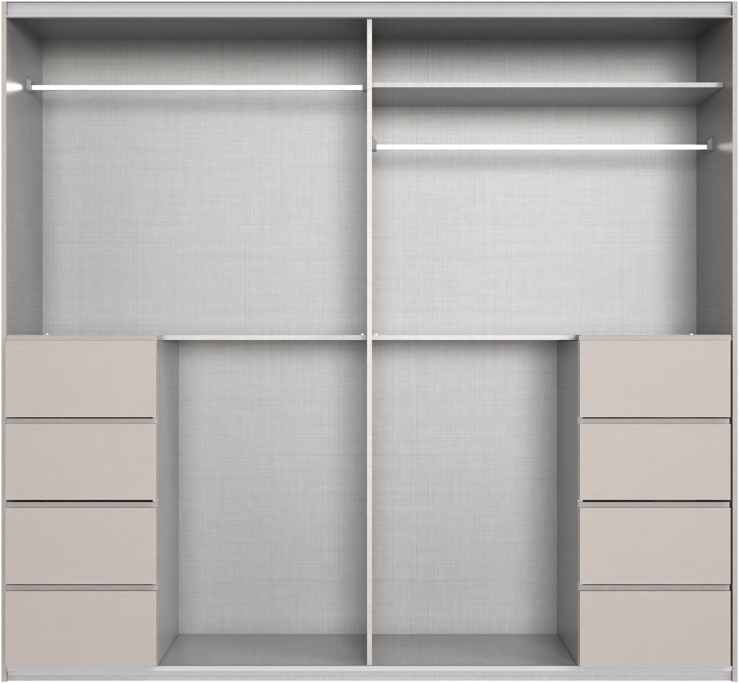 Wimex Schwebetürenschrank »Bali in den Breiten 225cm & 270cm, Kleiderschrank mit Glaselement« Schrank mit 3 Türen, in den Farben: grafit oder saharagrau erhältlich