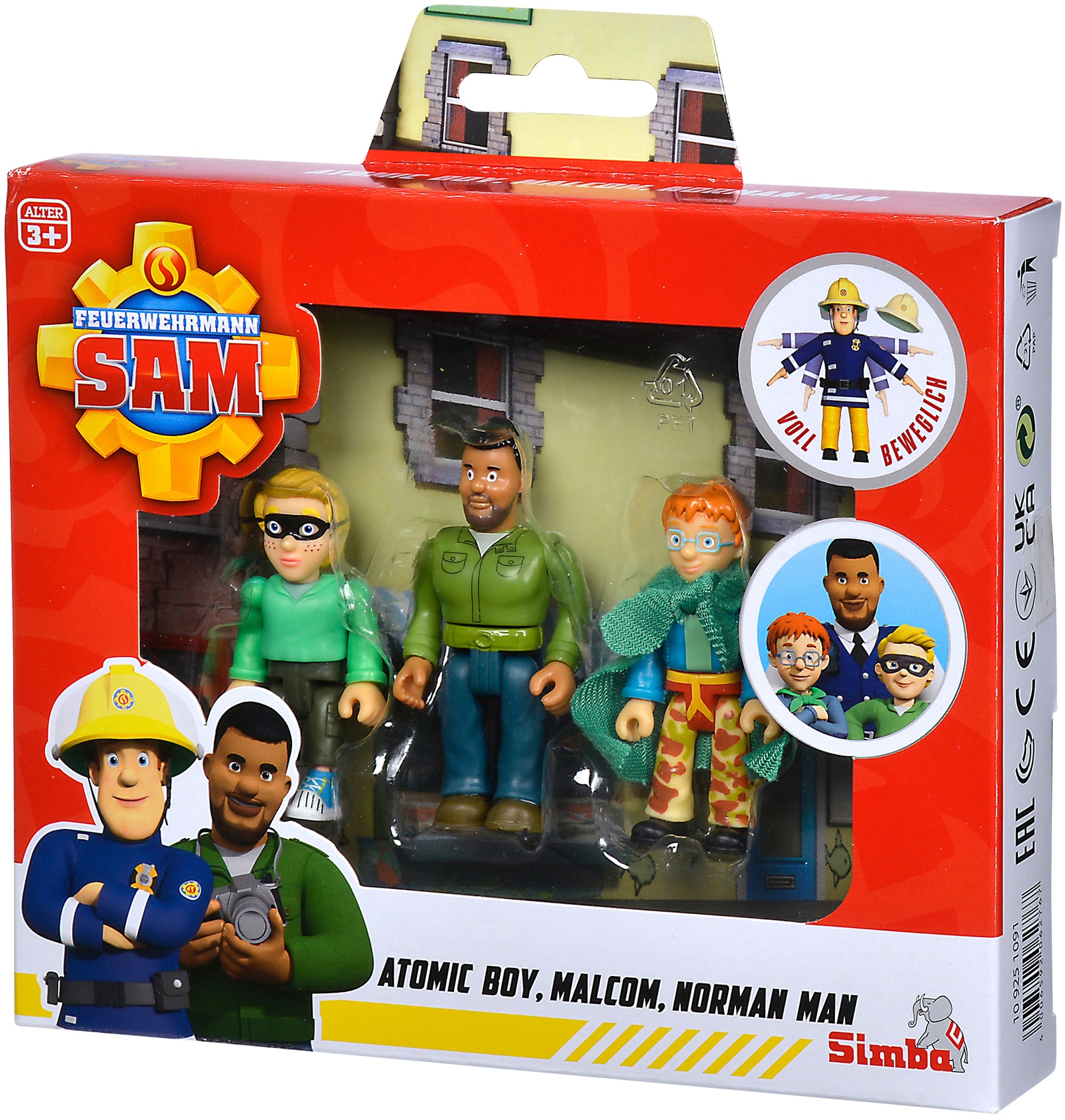 SIMBA Spielfigur »Feuerwehrmann Sam, Superhelden Figurenset«