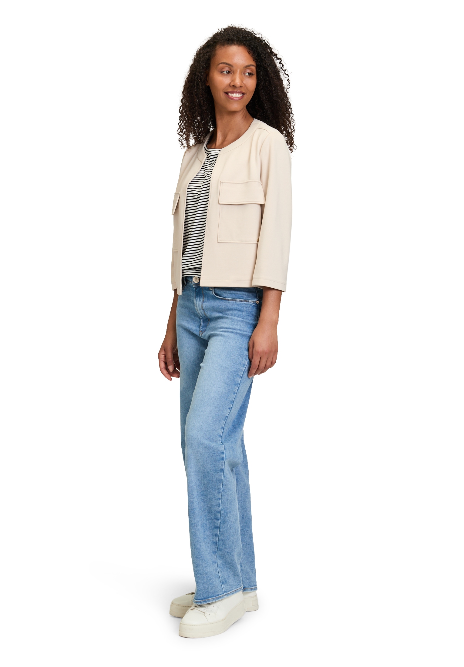 Betty&Co Jackenblazer »Casual-Jacke mit Taschen«