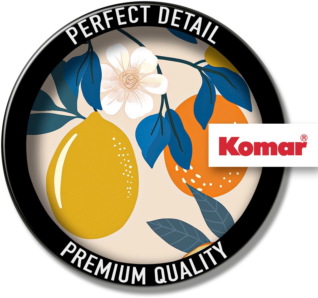 Komar Wandbild »Illustration Finest Fruits«, (1 St.), Deutsches Premium-Poster Fotopapier mit seidenmatter Oberfläche und hoher Lichtbeständigkeit. Für fotorealistische Drucke mit gestochen scharfen Details und hervorragender Farbbrillanz.