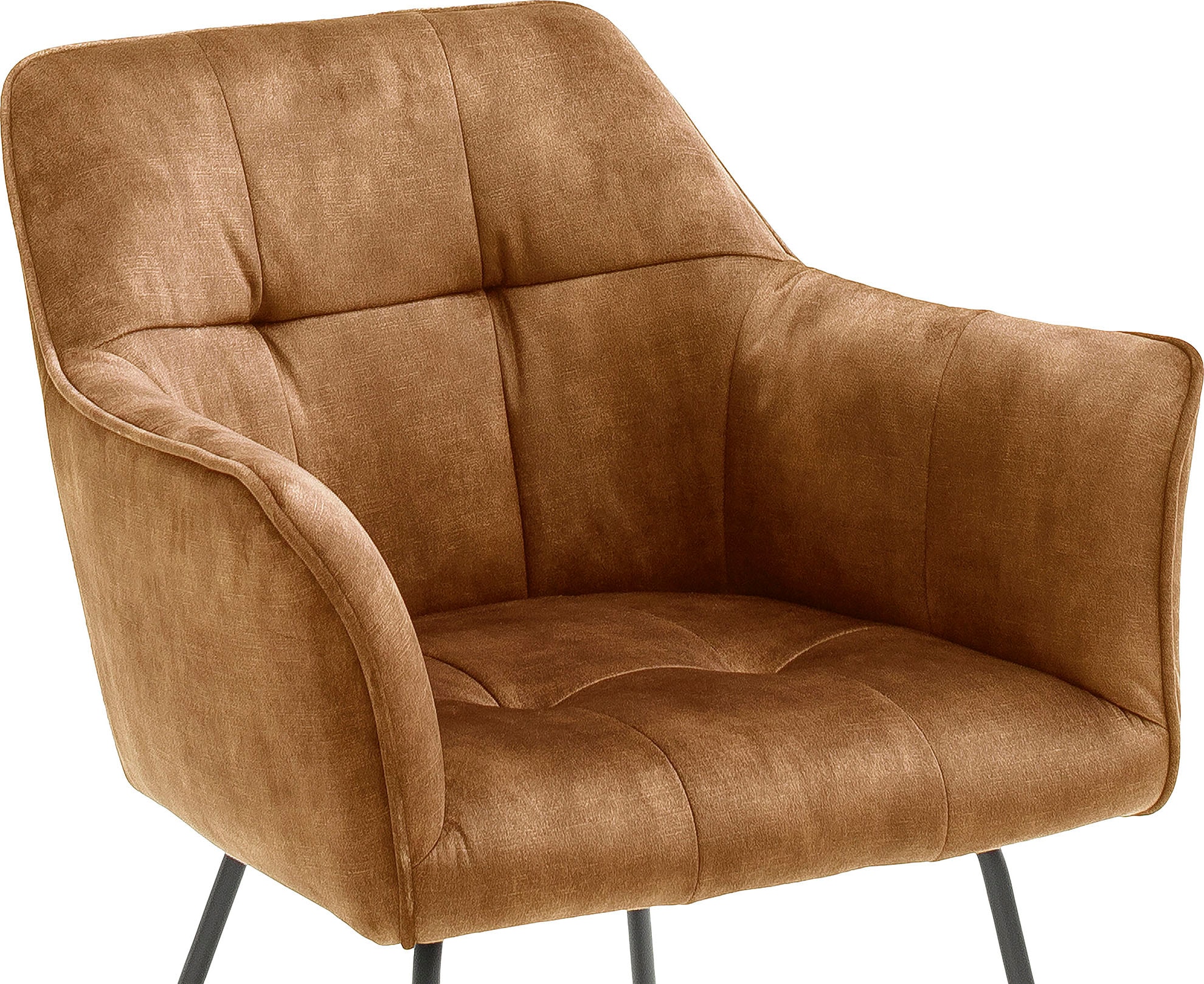 MCA furniture Esszimmerstuhl »Panama«, Rechnung belastbar Keder, Vintage Stuhl bestellen 2 Vintage, 120 Set, Veloursoptik Kg St., auf bis mit