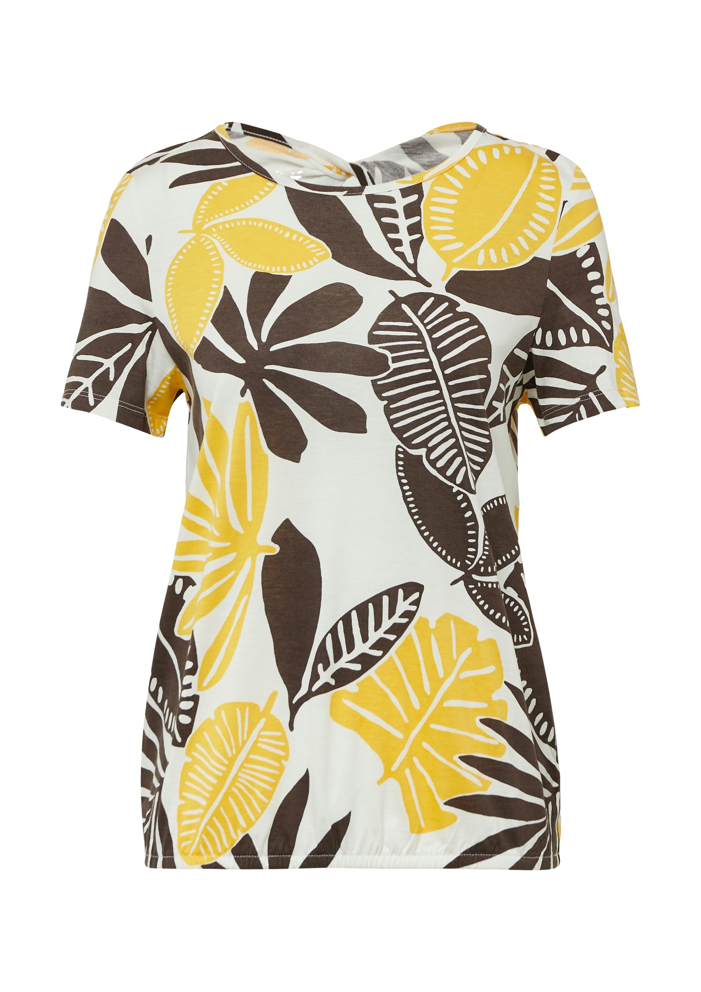 s.Oliver Print-Shirt im O-Shape mit Cut-out