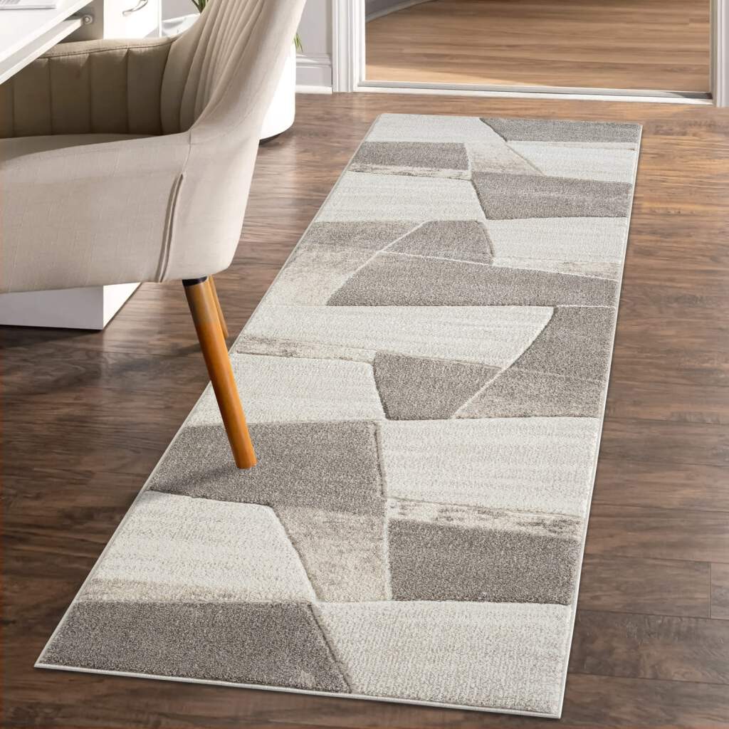 Carpet City Läufer »BONITO9053«, rechteckig, 11 mm Höhe, Flachflor, Hochtief-Muster/ 3D-Effekt, Geo-Muster, für Wohnzimmer