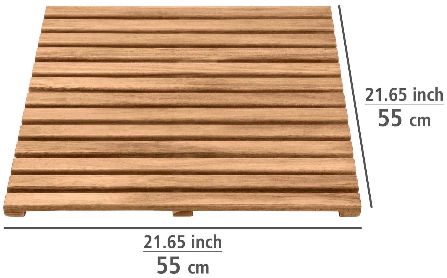 WENKO Saunabodenrost »Acacia«, Höhe 25 mm, BxL: 55 x 55 cm