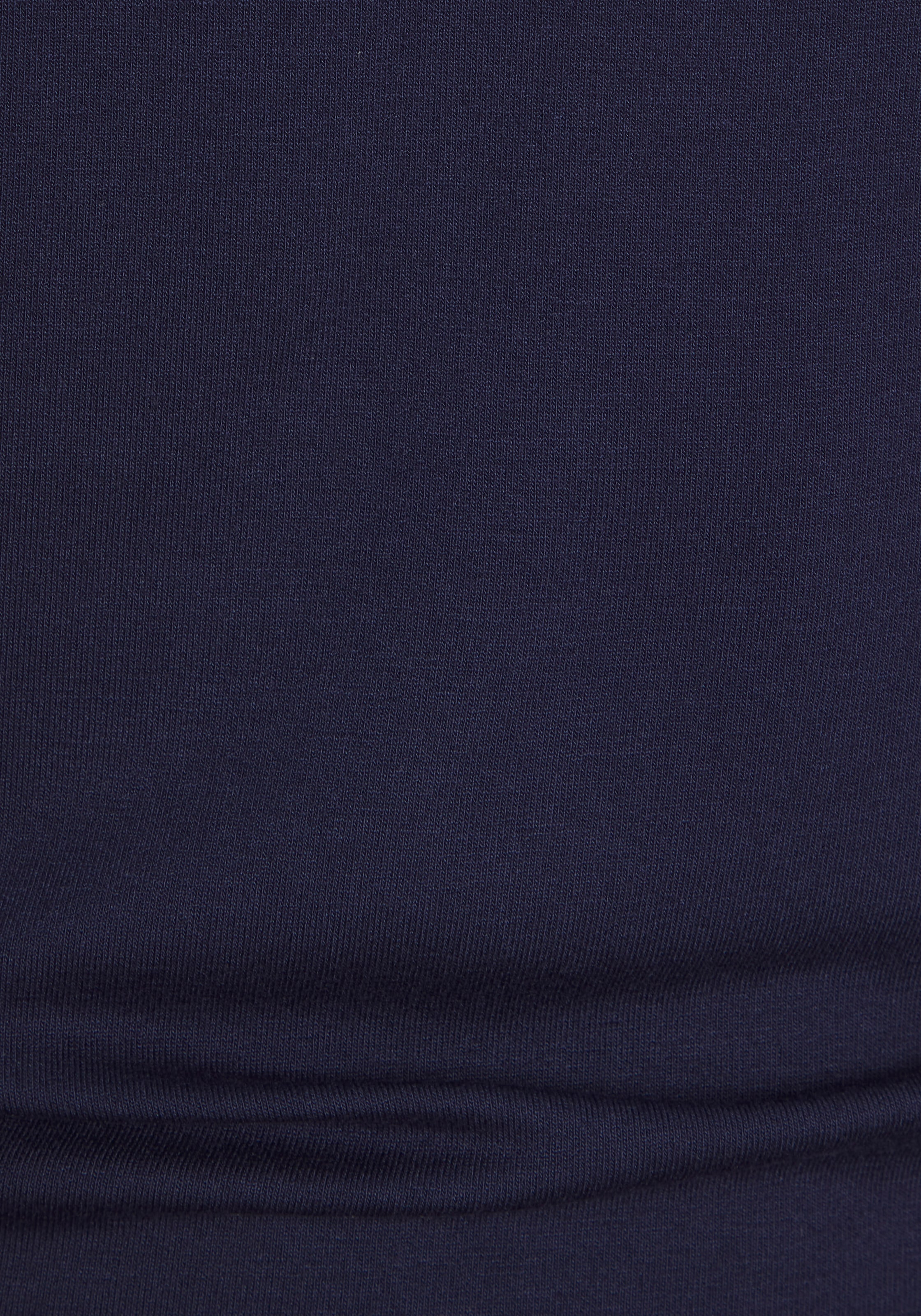 Vivance T-Shirt mit seitlicher Raffung, Jerseyshirt, Basic