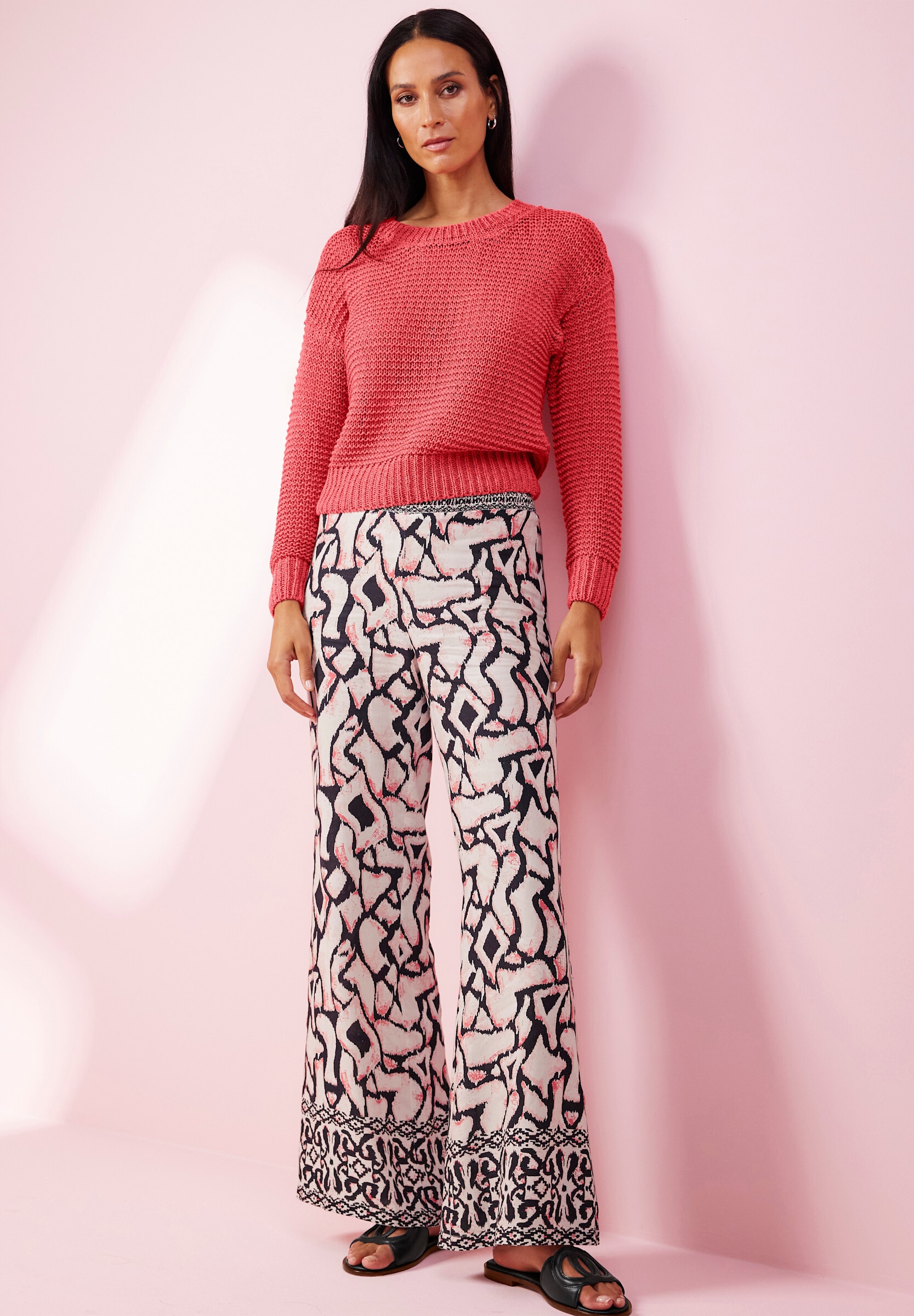 heine Strickpullover »Pullover Rundhalspullover im Grobstrick«