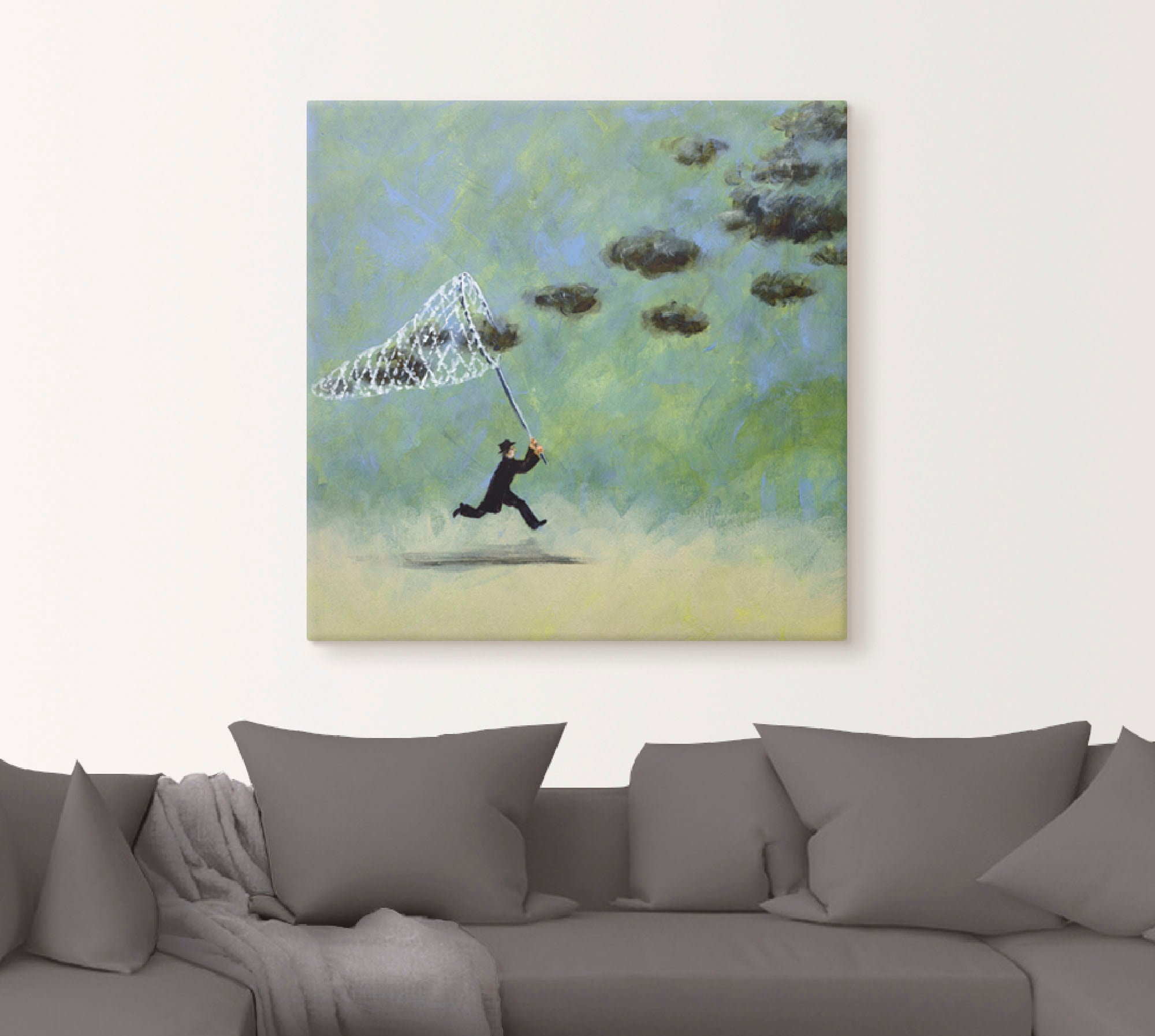 Artland Wandbild »Wolkenfänger«, Mann, (1 St.), als Leinwandbild, Poster, Wandaufkleber in verschied. Größen