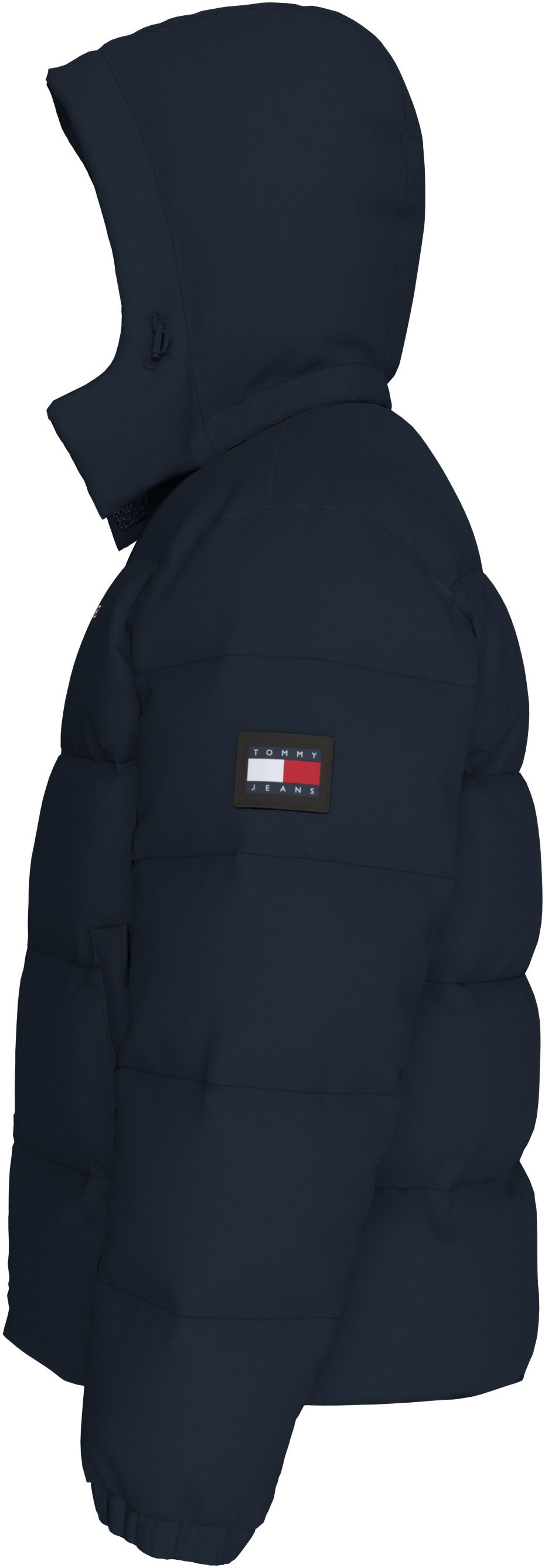 Tommy Jeans Steppjacke »TJM ESSENTIAL PUFFER JACKET«, mit Kapuze, mit Logoschriftzug in der Kapuze