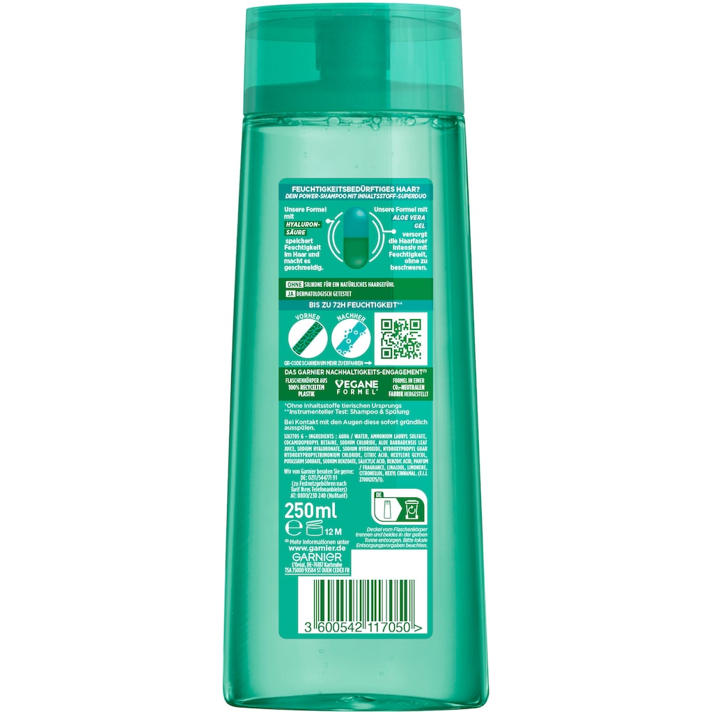 GARNIER Haarshampoo »Garnier Fructis Aloe Hydra Bomb Shampoo«, (Packung, 6 tlg.)