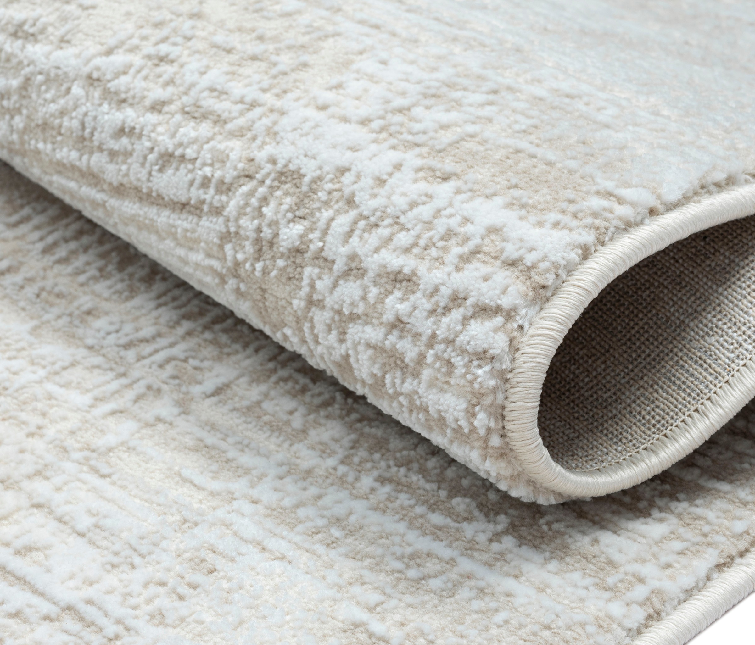 Myflair Möbel & Accessoires Teppich »My Heaven Lagerräumung«, rechteckig, 10 mm Höhe, Kurzflor, Scandi-Look, besonders weich durch Microfaser, mit Fransen
