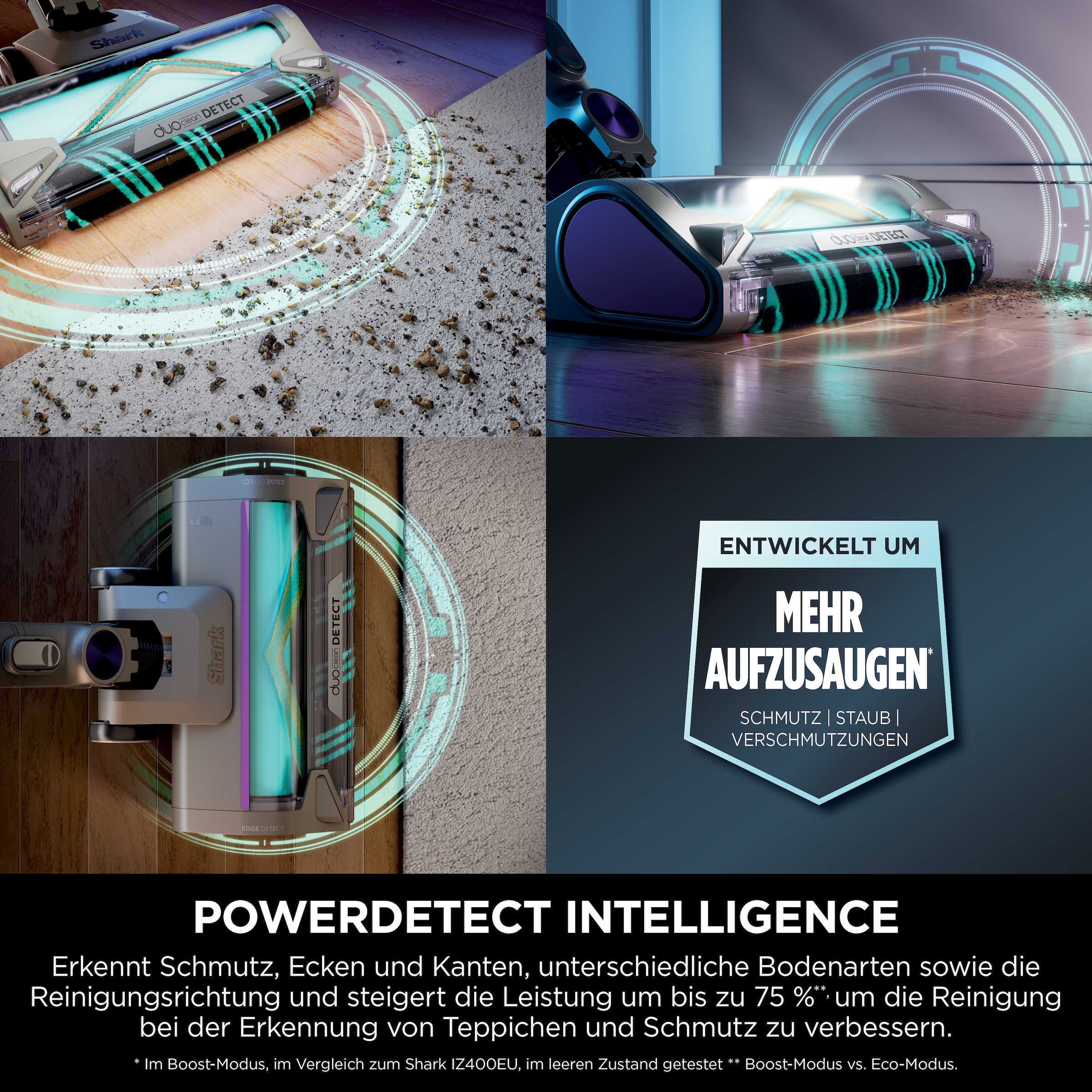 Shark Akku-Stielstaubsauger »Shark PowerDetect kabelloser Staubsauger IP1251EUT«, für Tierhaare