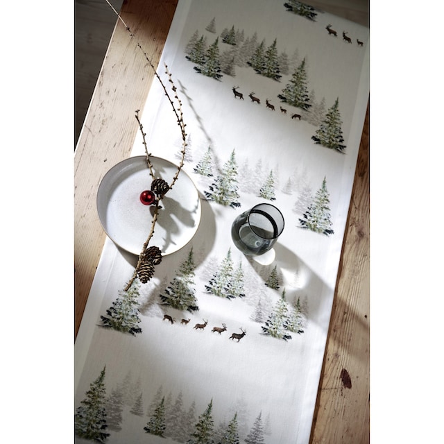APELT Tischläufer »4691 CHALET STYLE, Weihnachtsdeko, Weihnachten«, (1  St.), Digitaldruck