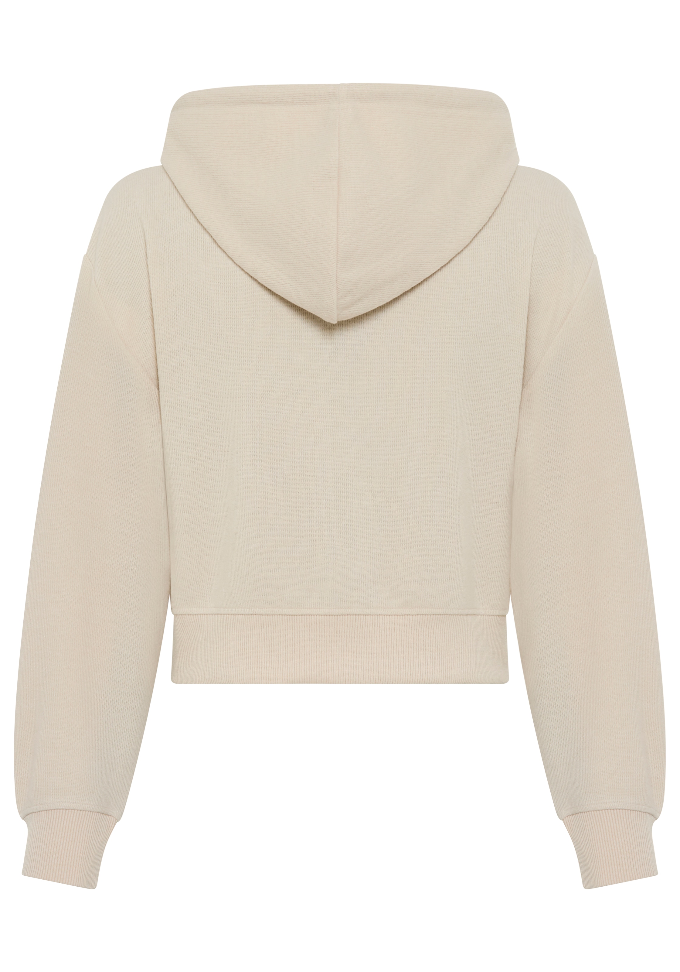 Laura Scott Kapuzensweatjacke mit Kapuze und Kordelzug, aus angerauter Sweatware, Langarm