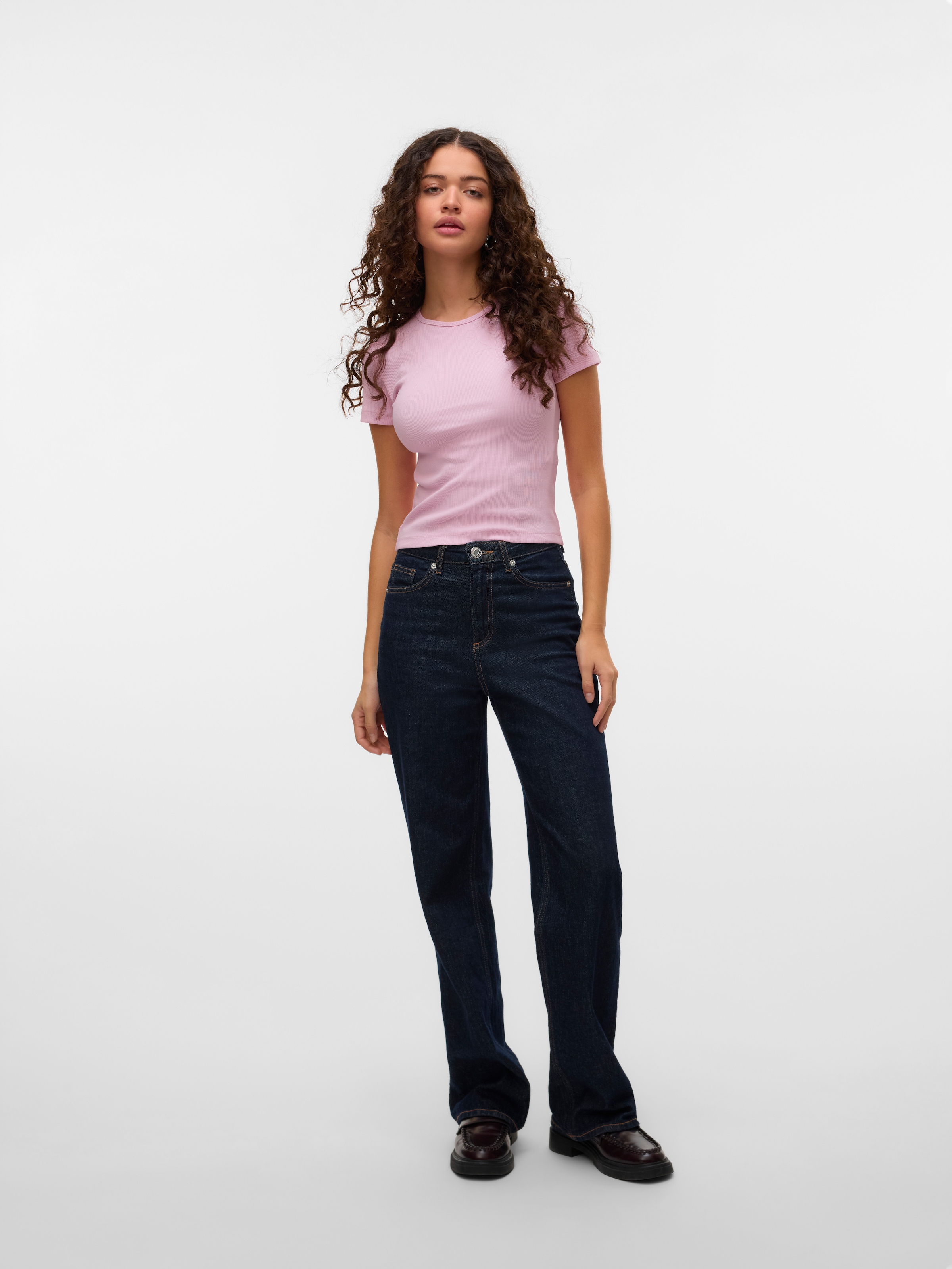 Vero Moda Rundhalsshirt »VMCHLOE SS SHORT TOP JRS NOOS«