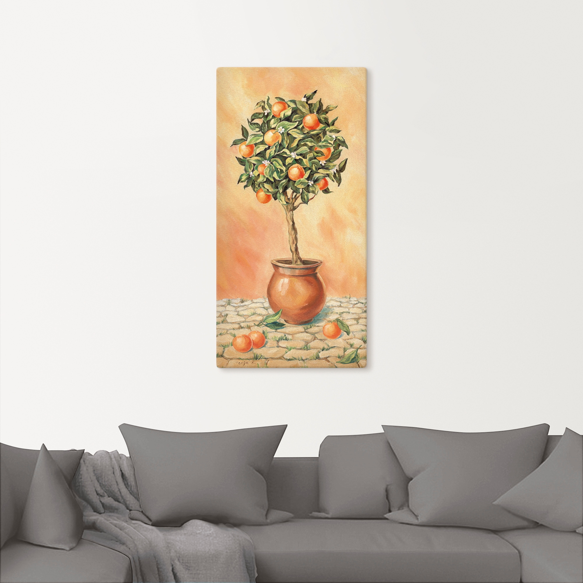 Artland Wandbild »Orangenbaum I« Pflanzen 1 Stk. tlg. als Alubild, Outdoorbild, Leinwandbild, Wandaufkleber, versch. Größen