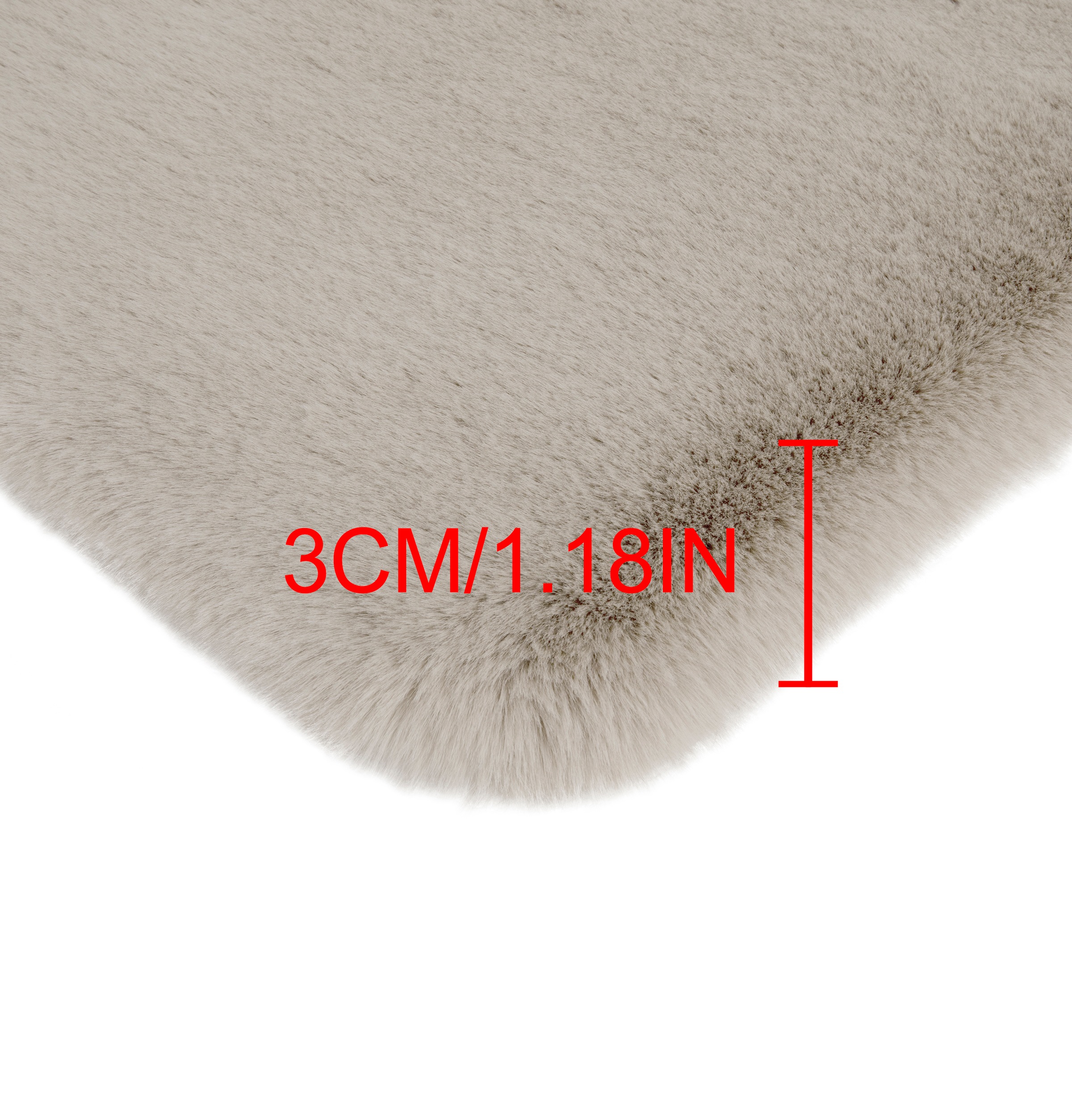 my home Badematte »Rabbit Badematten, Badvorleger, Badezimmer Teppich«, rutschhemmend beschichtet, strapazierfähig-fußbodenheizungsgeeignet-schnell trocknend, Kaninchenfell-Haptik, Badteppich, rechteckig, rund & als 3-tlg. Set