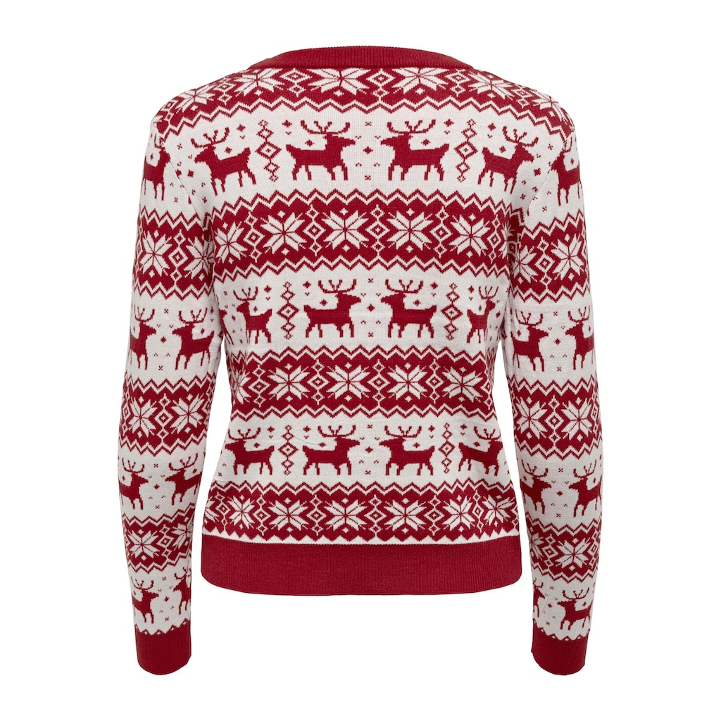 ONLY Weihnachtspullover »ONLXMAS COMFY SNOWFLAKE L/S PULLOVER KNT«
