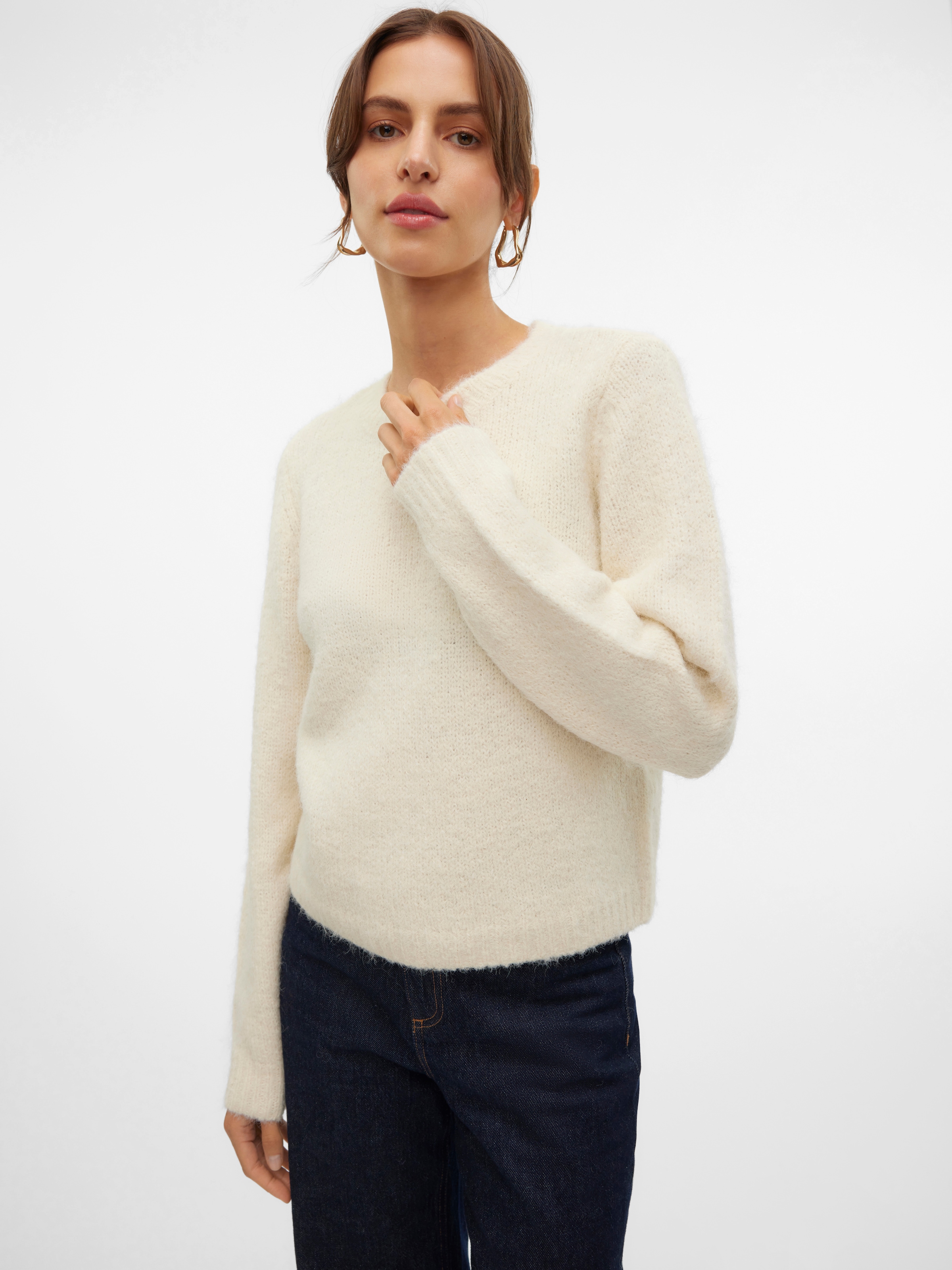 Vero Moda Strickpullover »VMNOVAH LS O-NECK PULLOVER GA NOOS«