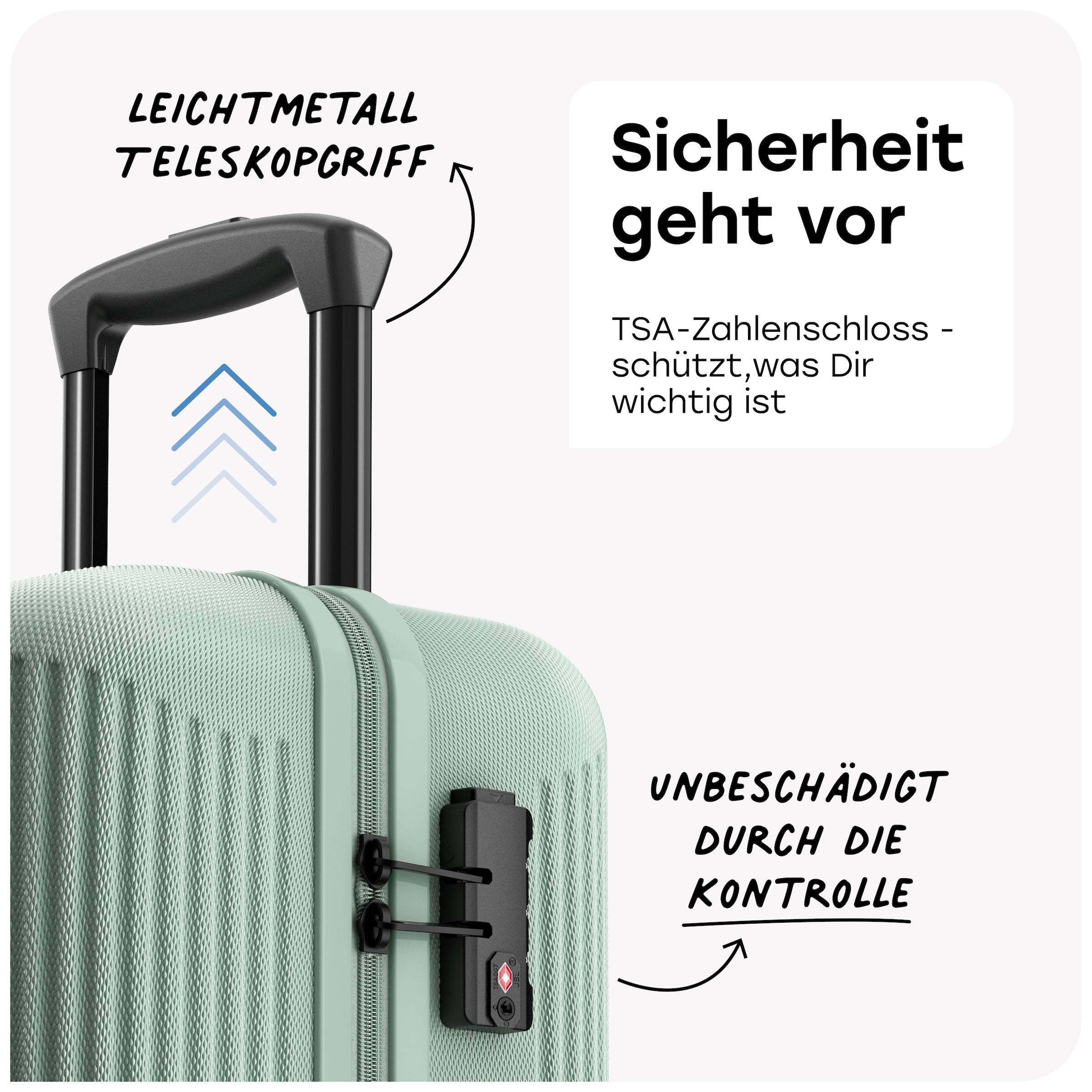 travelite Hartschalen-Trolley »BALI Reisekoffer Hartschale« 65 l 4 Rollen TSA-Schloss – robustes Reisegepäck