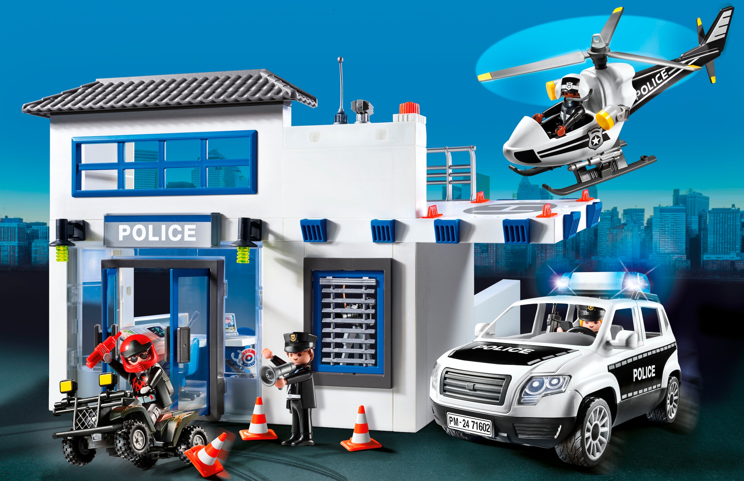 Playmobil® Konstruktions-Spielset »Polizeistation (71602), Action Heroes, 50 Jahre«, (204 St.)