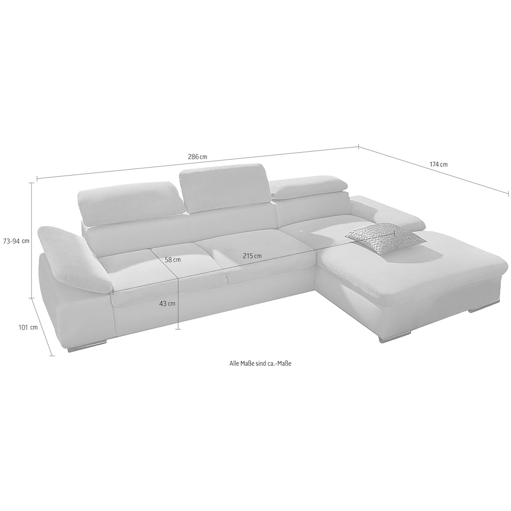 sit&more Ecksofa »Valantine«