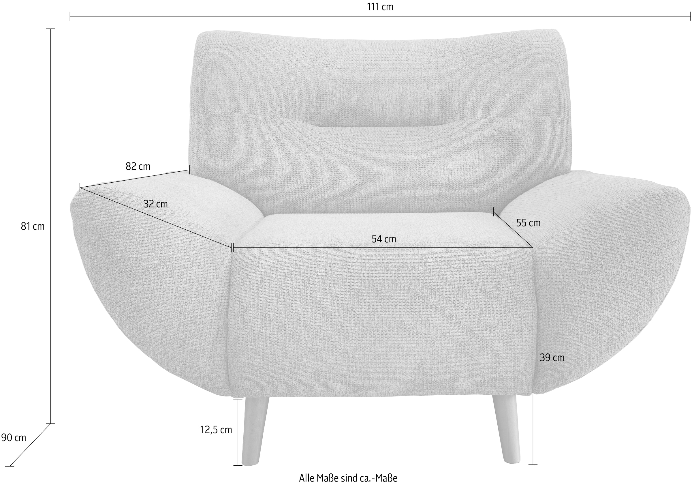 INOSIGN Sessel »Drago«, frei im Raum stellbar, als Set, Polsterecke, 3- & 2-Sitzer erhältlich