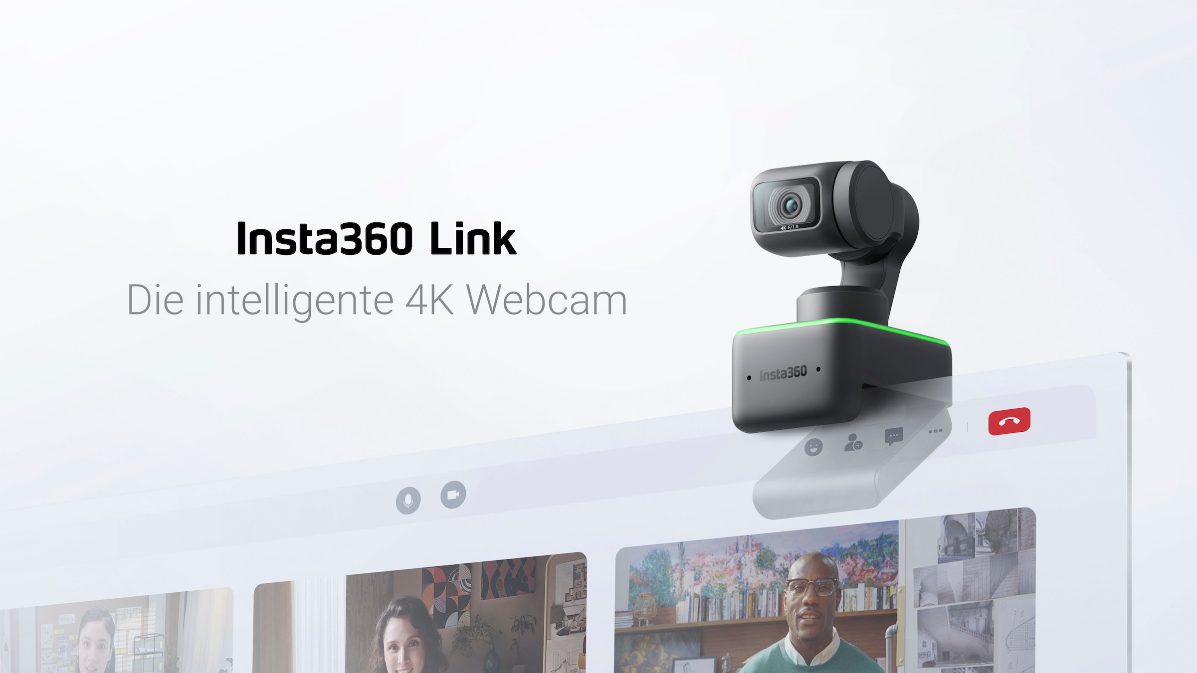 Insta360 Webcam »Link«, 4K Ultra HD