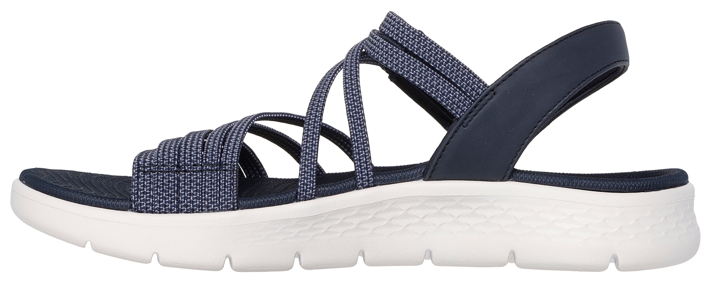 Skechers Sandale »GO WALK FLEX SANDAL«, Schlupfschuh, Sommerschuh, Plateausandale mit Goga Mat Fußbett