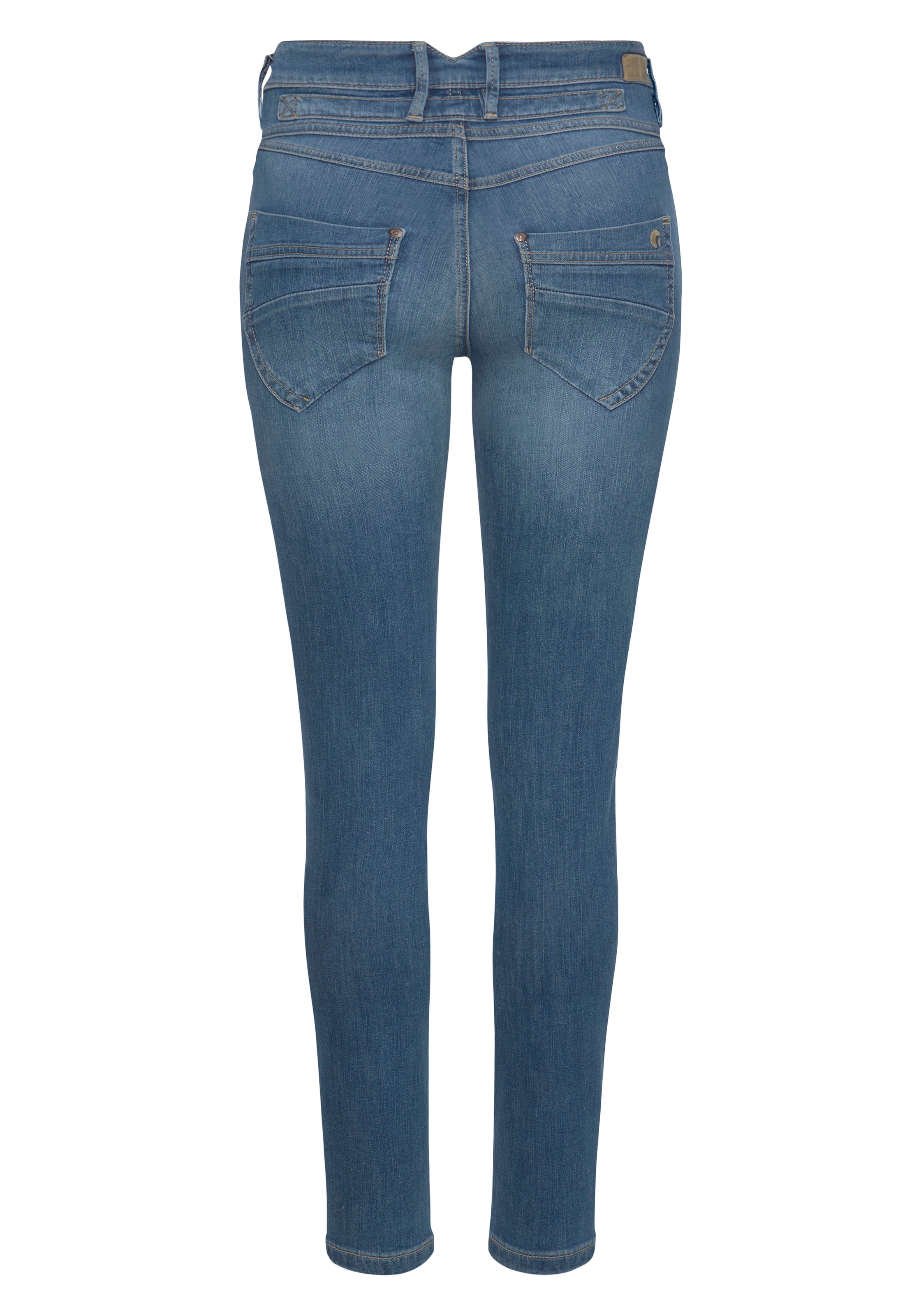 GANG Skinny-fit-Jeans »94MEDINA«, mit stylischer halb offener Knopfleiste