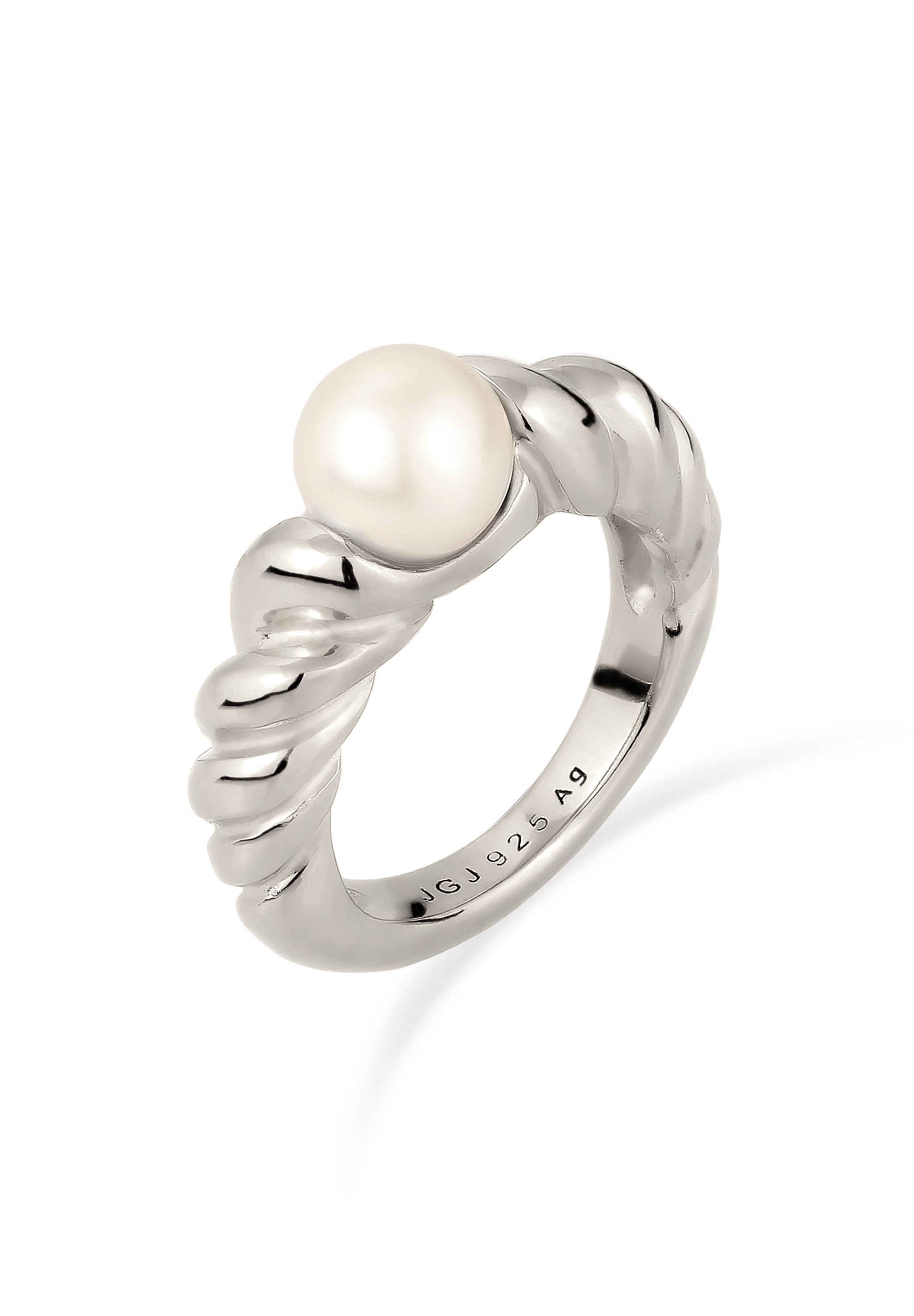Elli Premium Perlenring »Ring Weiß 925 Sterling Silber, mit Perle von Swarovski®«