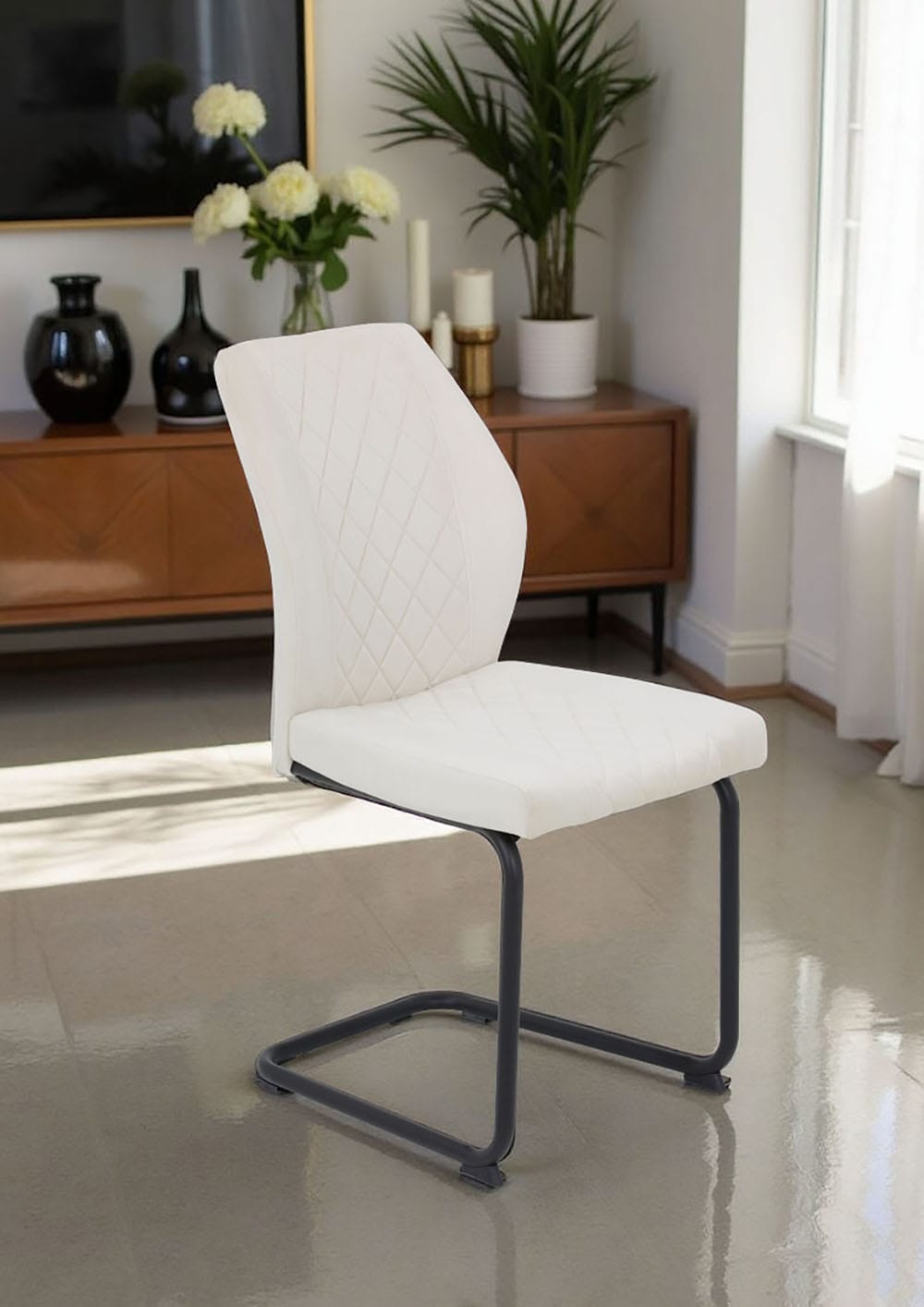 HELA Freischwinger »OSLO« (Set) 4 Stk.Freischwinger,Rautensteppung,Microfaser Samtvelour,140kg belastbar