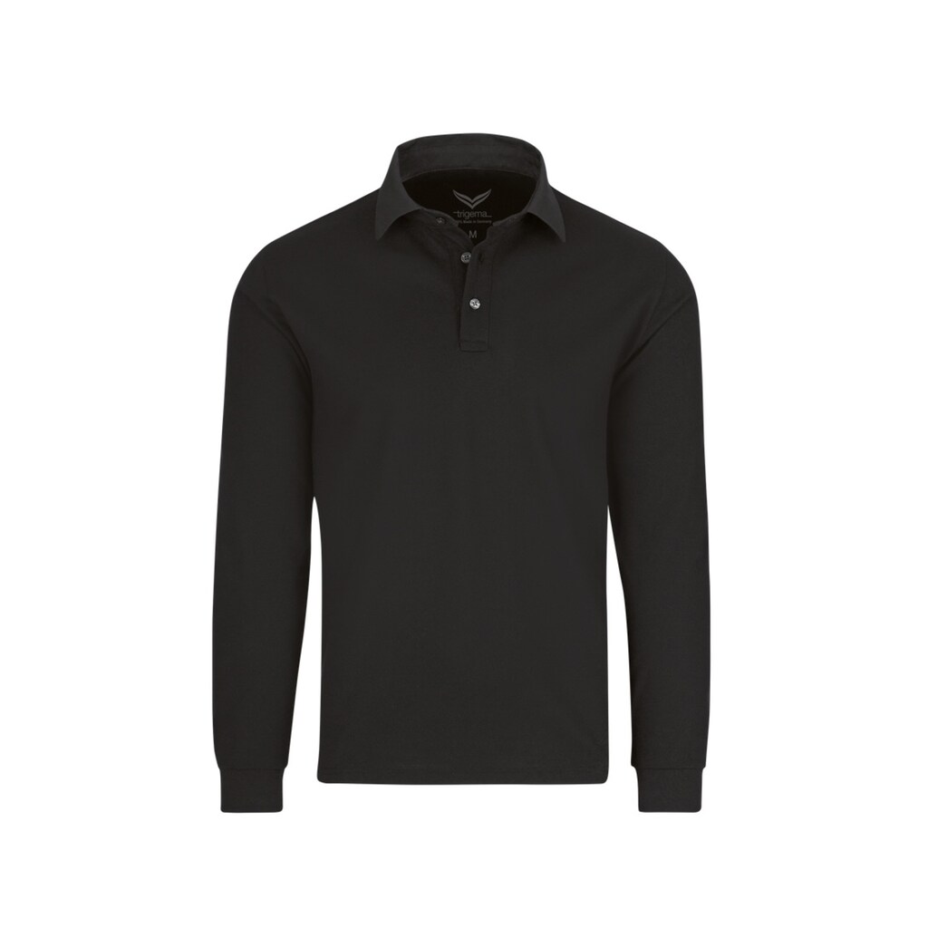 Trigema Poloshirt »TRIGEMA Business Langarm-Polo mit Hemdkragen«, (1 tlg.)