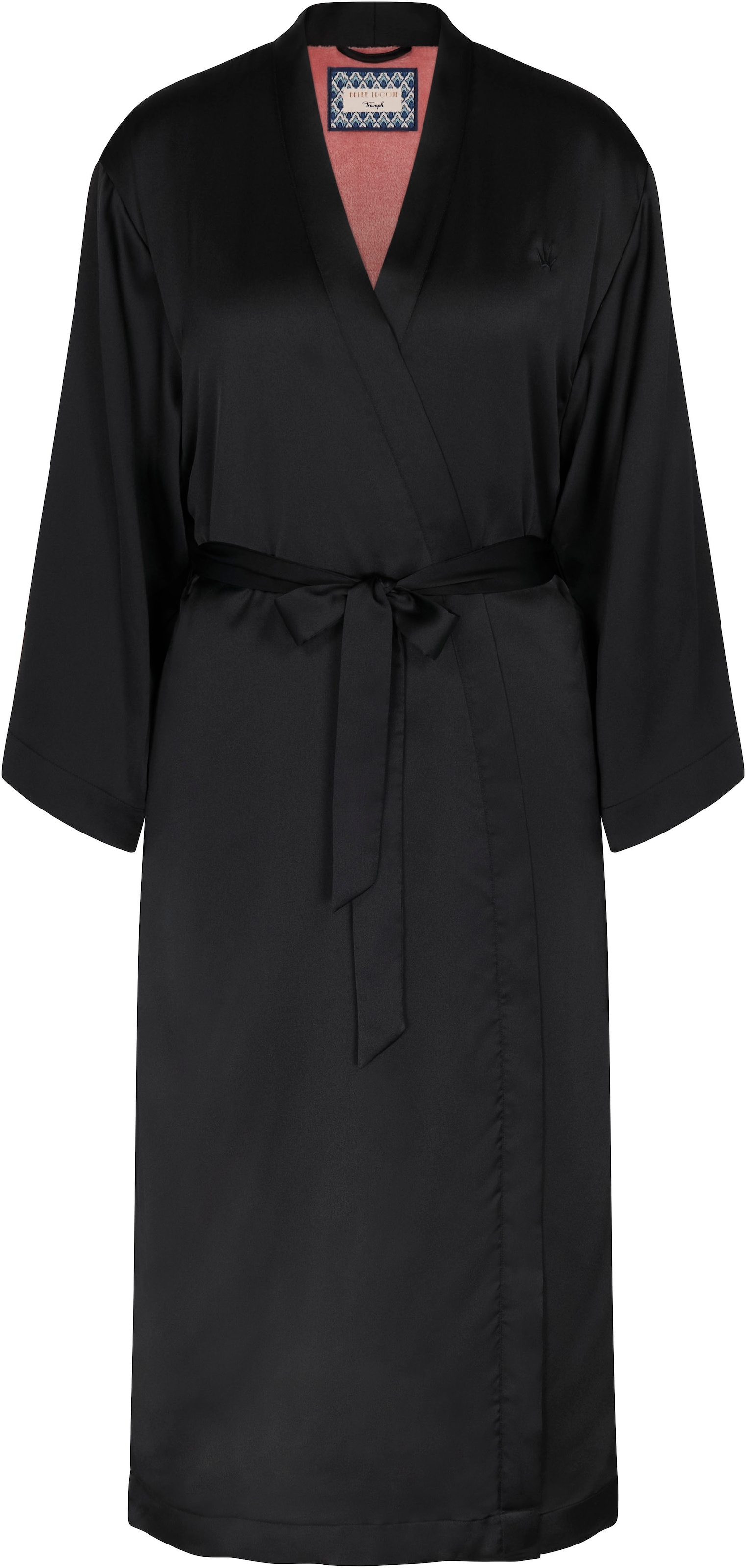 Triumph Bademantel »Robes Satin Robe 01«, (2 St., mit Gürtel), Kimono-Morgenmantel aus Satin, leicht glänzend