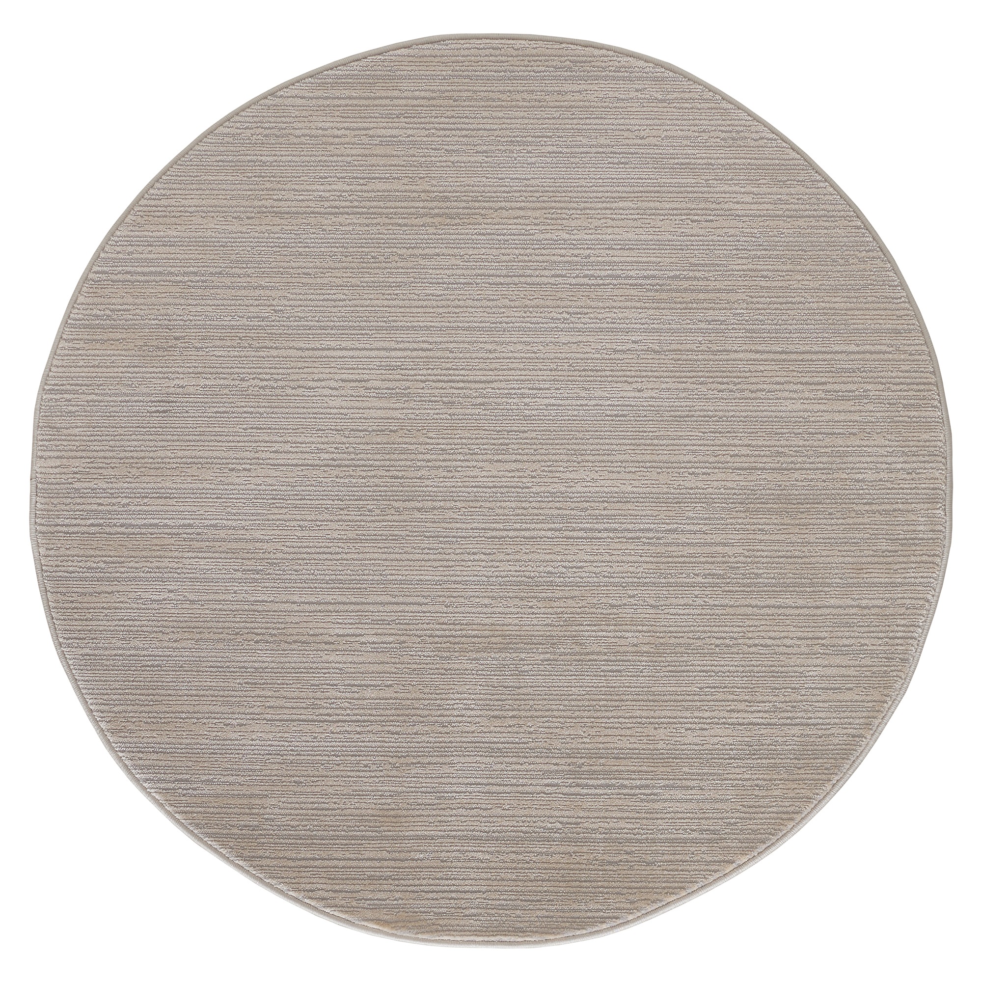 Sehrazat Teppich »LIMA« rund 10 mm Höhe Kurzflor, Linienstruktur, leichter Glanz, Wohnzimmer