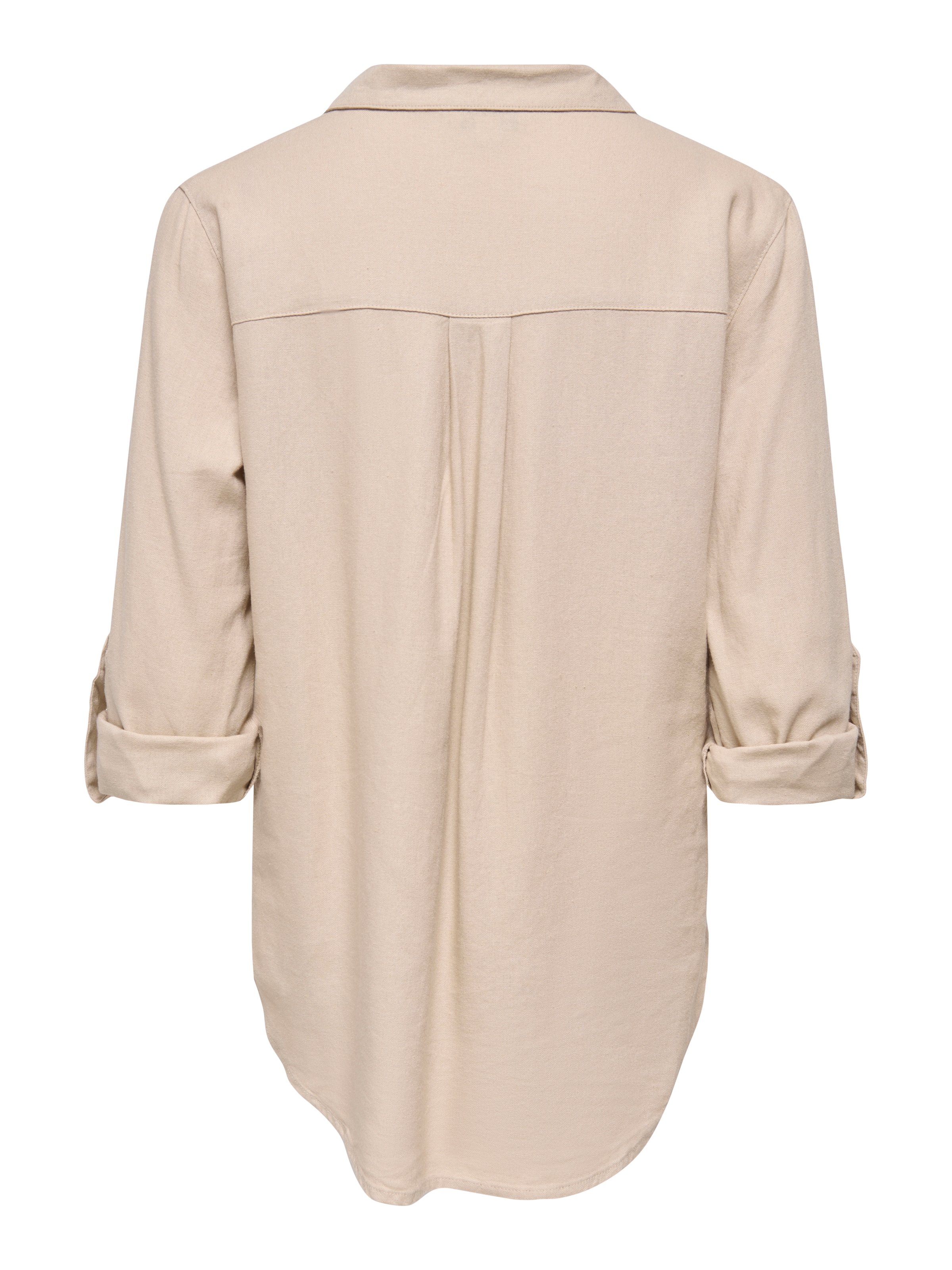 ONLY Hemdbluse »ONLGOA 3/4 STRAP LINEN BL SHIRT CC PNT« mit Leinen, umschlagbare Manschetten