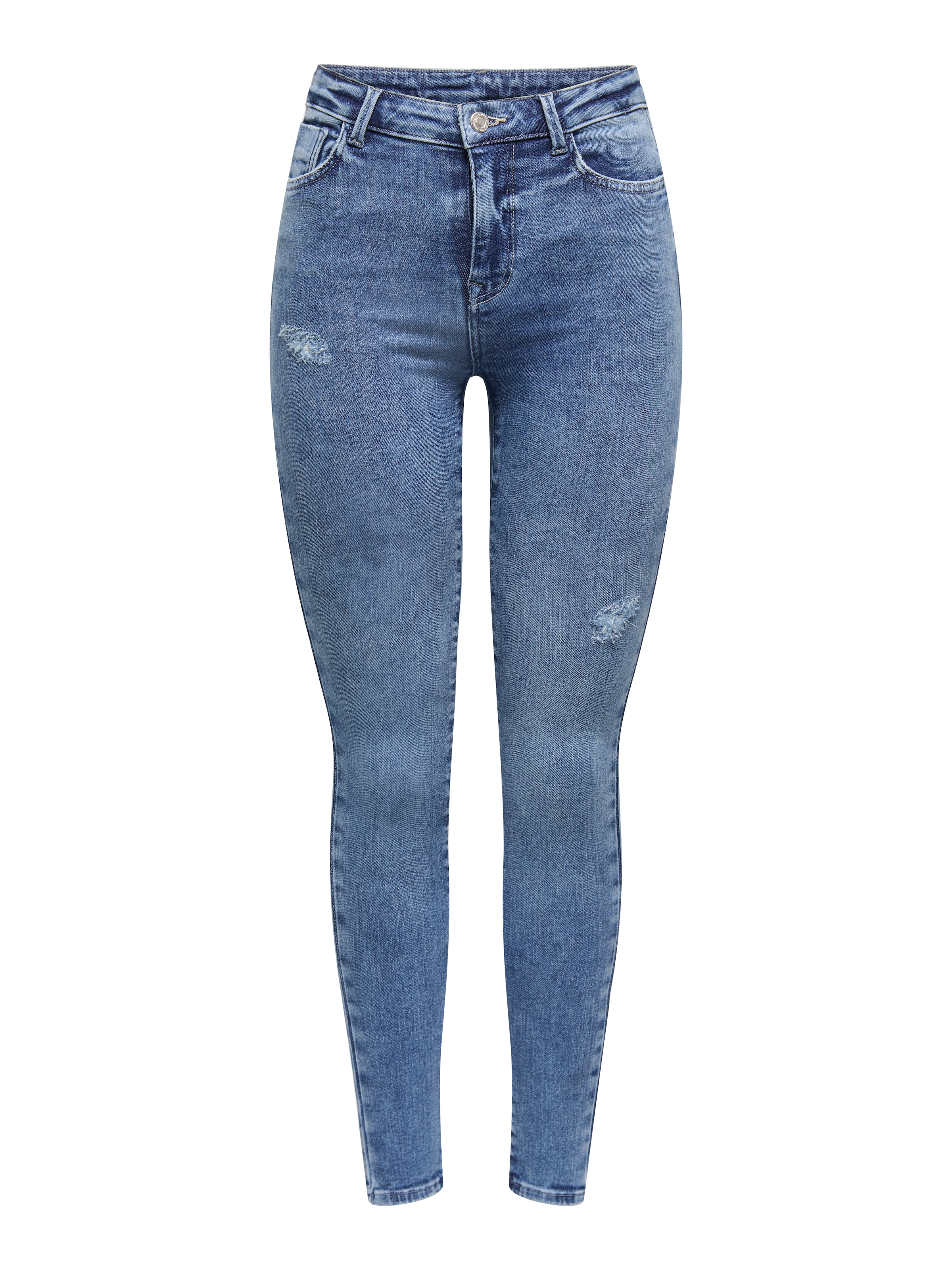 ONLY Skinny-fit-Jeans »ONLPOWER MID WASIST PUSH UP AZ« mit Destroyed-Details