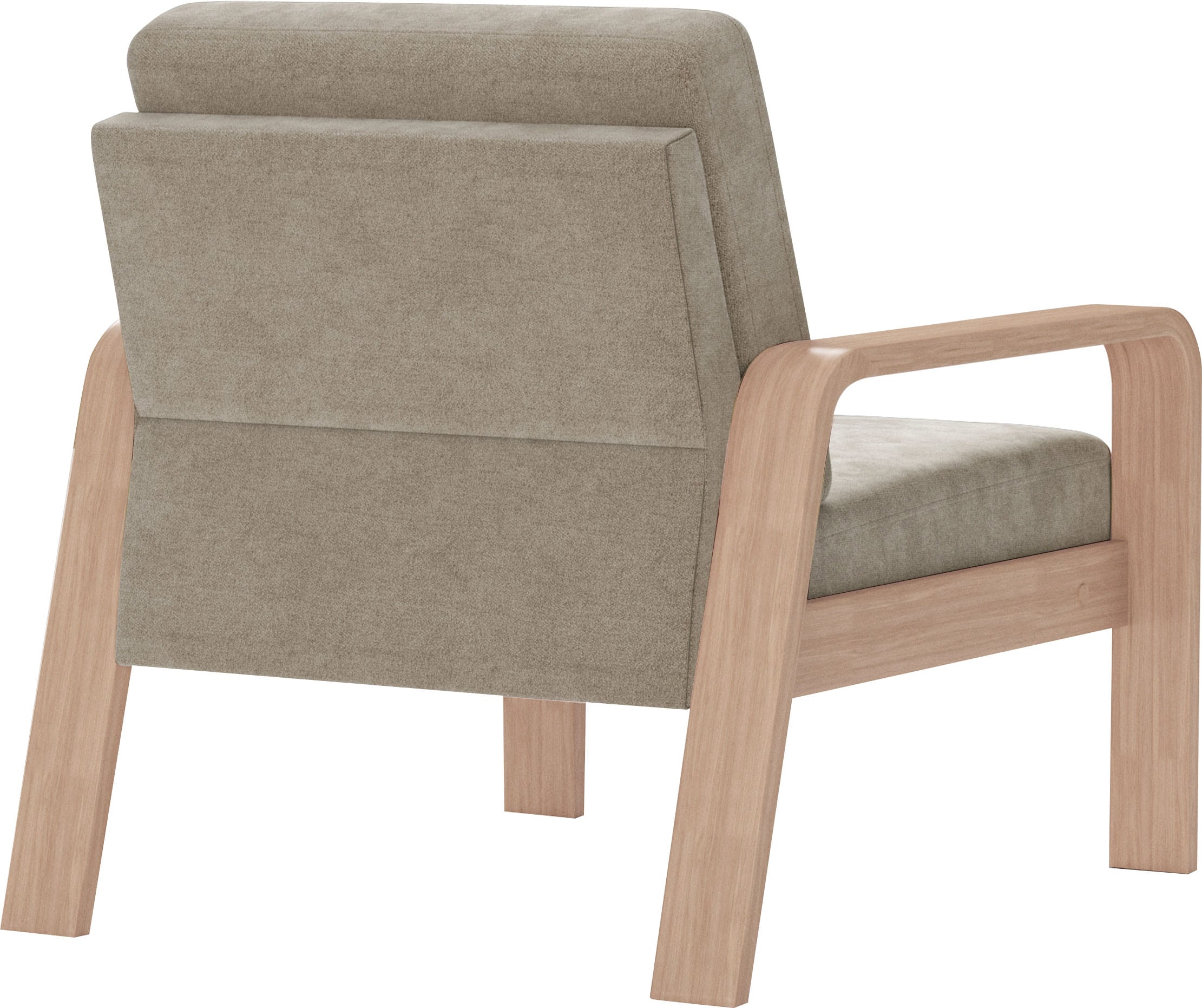 sit&more Sessel »Kolding«, Armlehnen aus Buchenholz in natur, verschiedene Bezüge und Farben