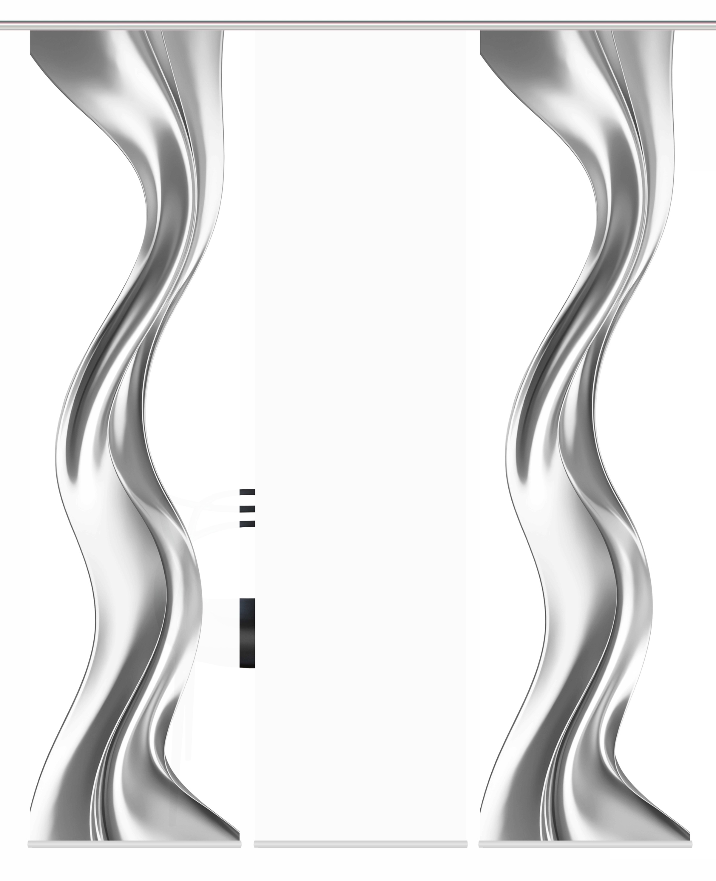 HOME WOHNIDEEN Schiebegardine »OAKLEY« Paneelwagen 3 Stk. tlg. SCHIEBEVORHANGSET,SEIDENOPTIK,DIGIDRUCK