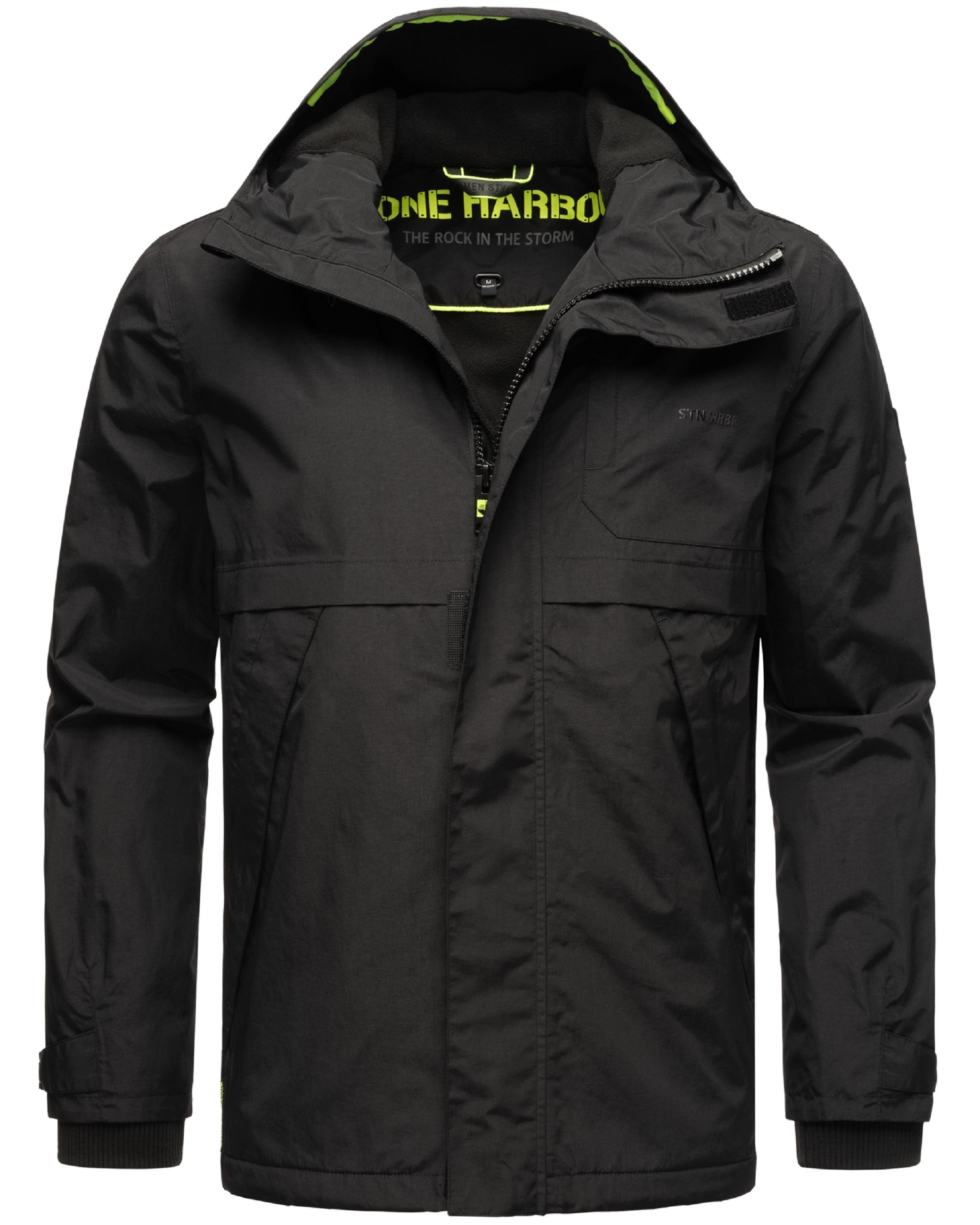 Stone Harbour Regenjacke »Outdoorjacke Zanjaar«, mit Kapuze, Wasserdichte Herren Übergangsjacke mit Fleece-Futter