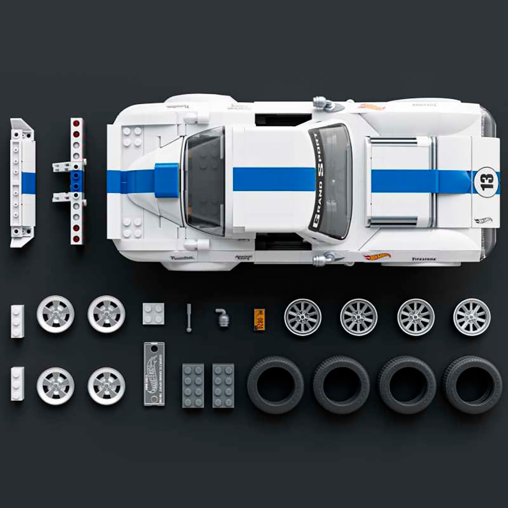 Mattel® Modellbausatz »Mattel Brick Shop Hot Wheels, ELITE SERIES CORVETTE« 918 Stk. tlg. 1:16