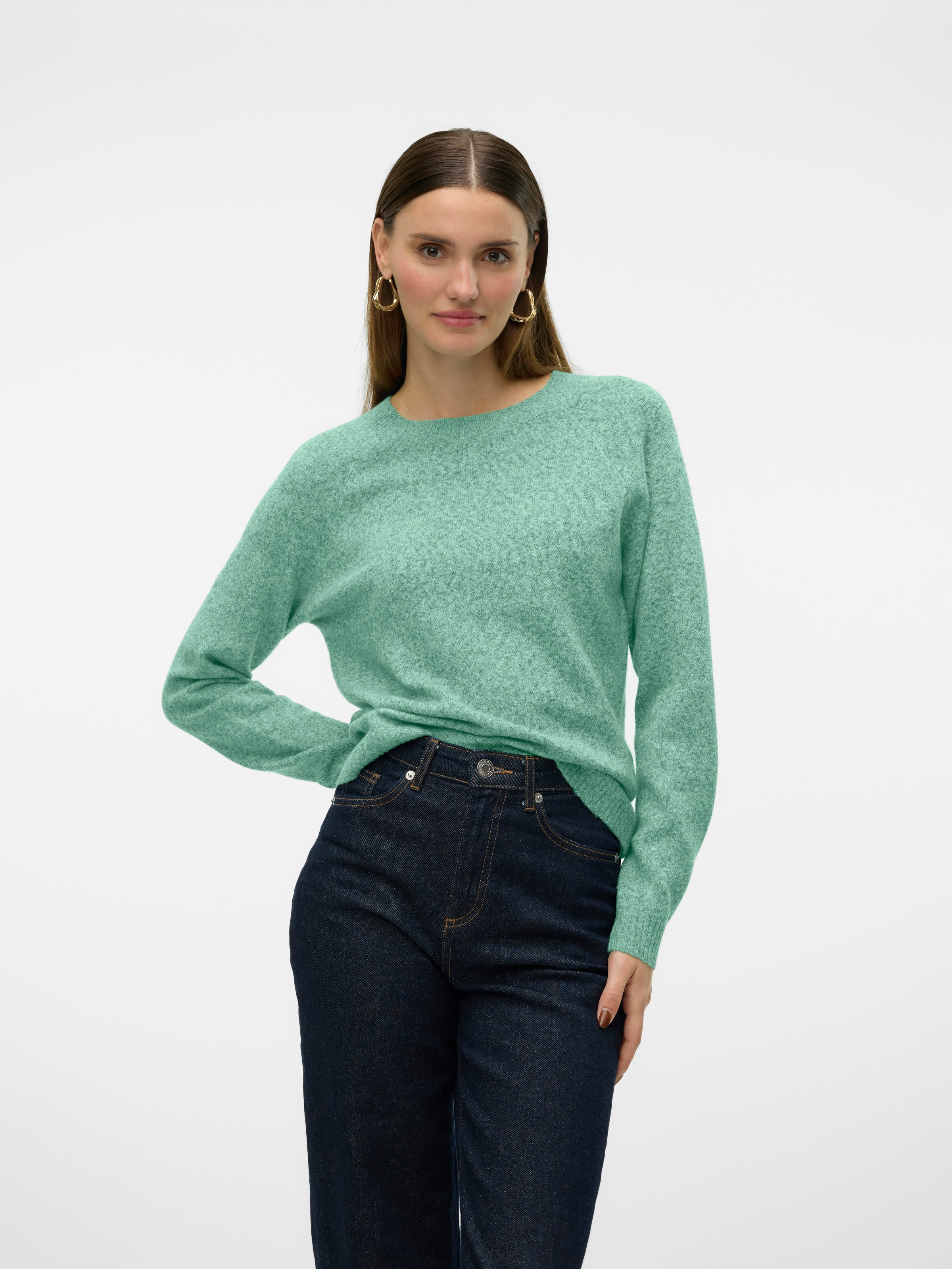 Vero Moda Rundhalspullover »VMDOFFY LS O-NECK BLOUSE GA NOOS«