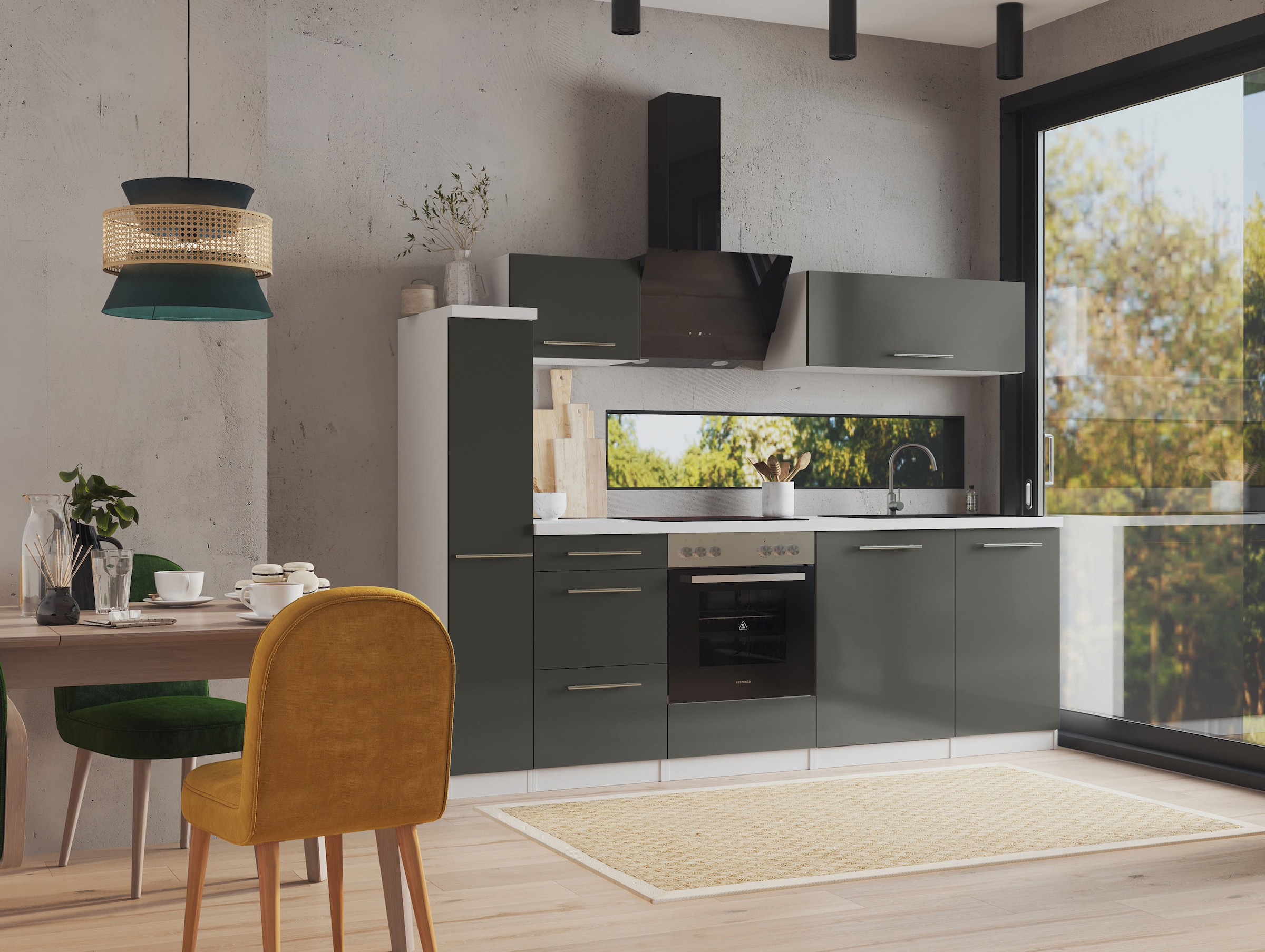 RESPEKTA Küche »Amanda« Breite 250 cm, mit Soft-Close, exklusiver Konfiguration für OTTO