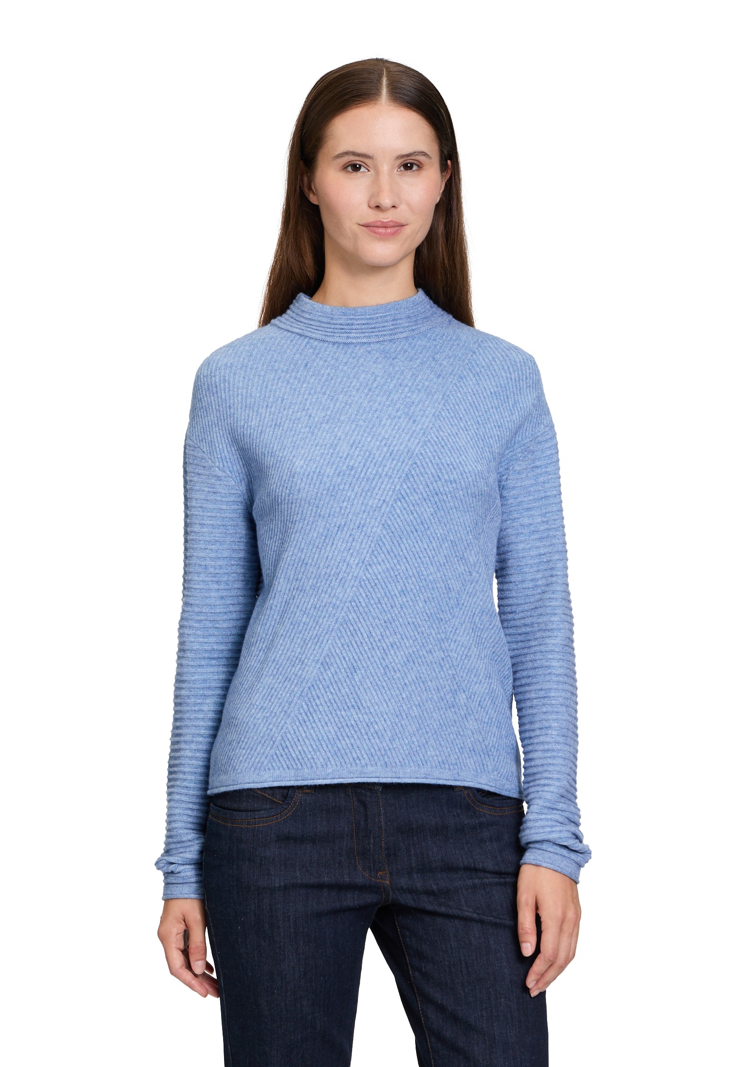 Betty Barclay Rundhalspullover »Basic-Strickpullover mit Rippenstruktur«