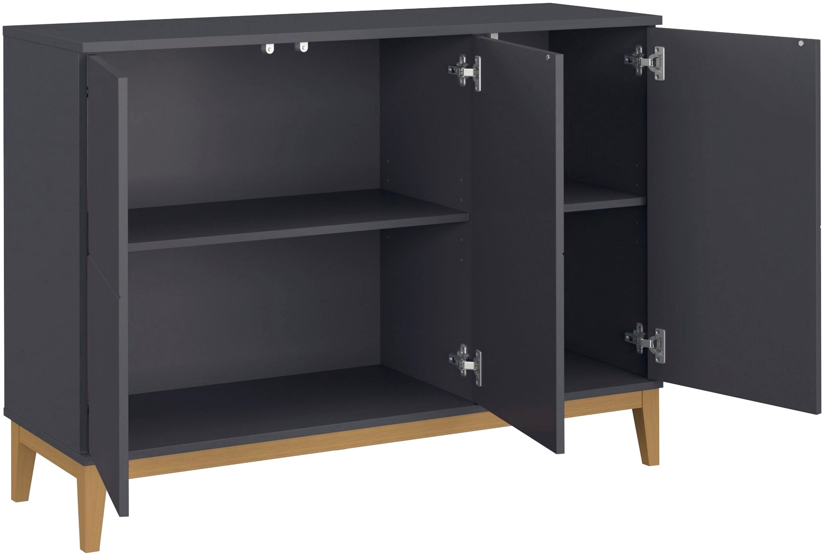 OTTO home Sideboard »Maryd« Kommode, Untergestell in Holzoptik, Breite 120 cm