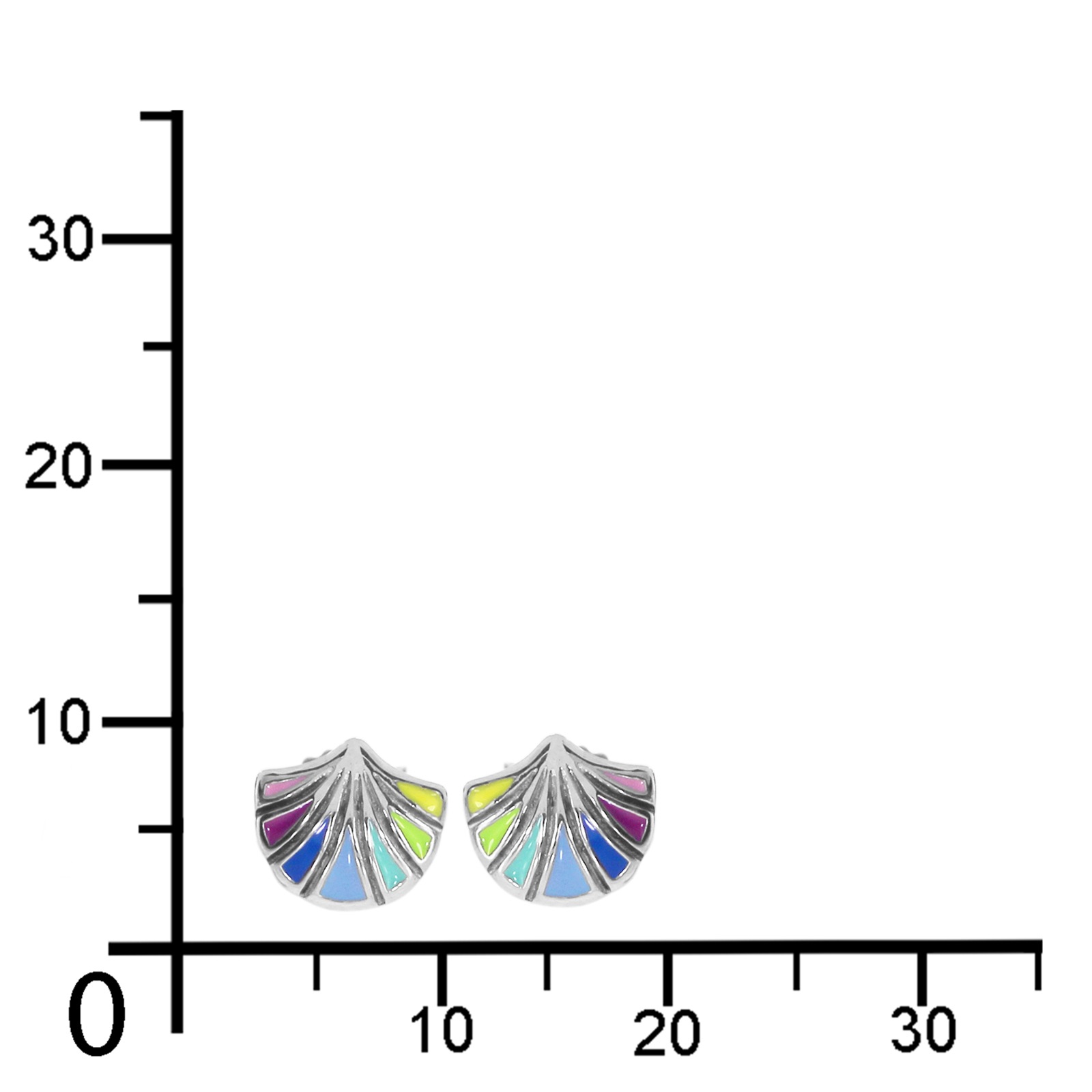 OSTSEE-SCHMUCK Paar Ohrstecker »- Blüte - Silber 925/000 - ,«