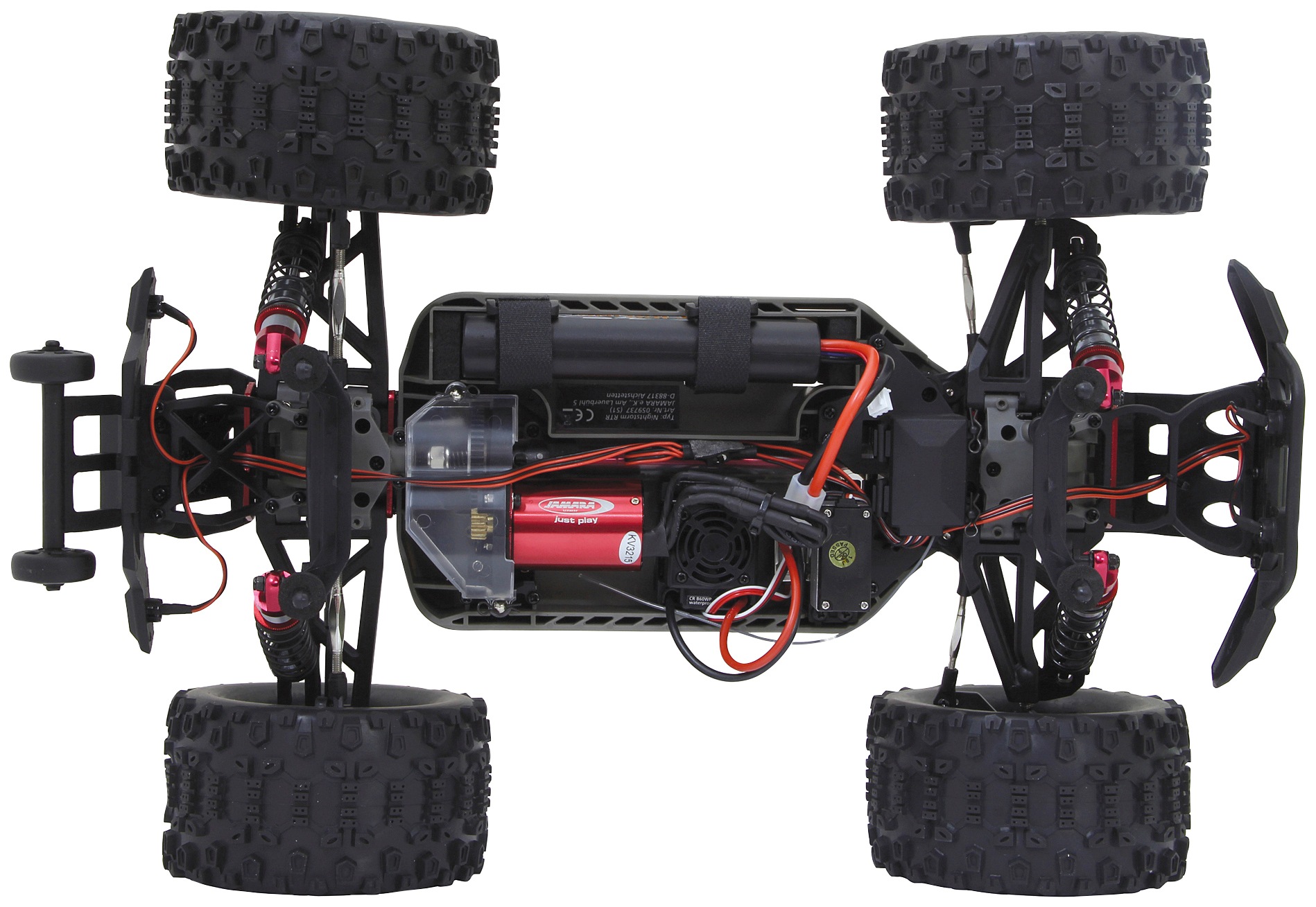 Jamara RC-Monstertruck »Nightstorm Monstertruck BL 4WD«, 1:10, 2,4 GHz, mit LED