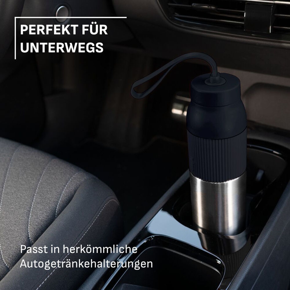 Emsa Isolierflasche »beYou Twist« mit integriertem Sieb und Trageband, 100% dicht, spülmaschinengeeignet