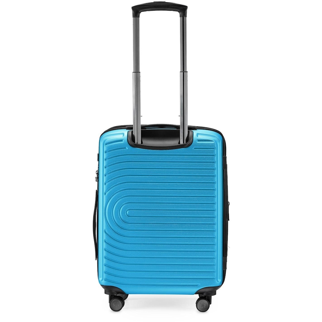 Hauptstadtkoffer Hartschalen-Trolley »Mitte, 55 cm, cyanblau«, 4 Rollen