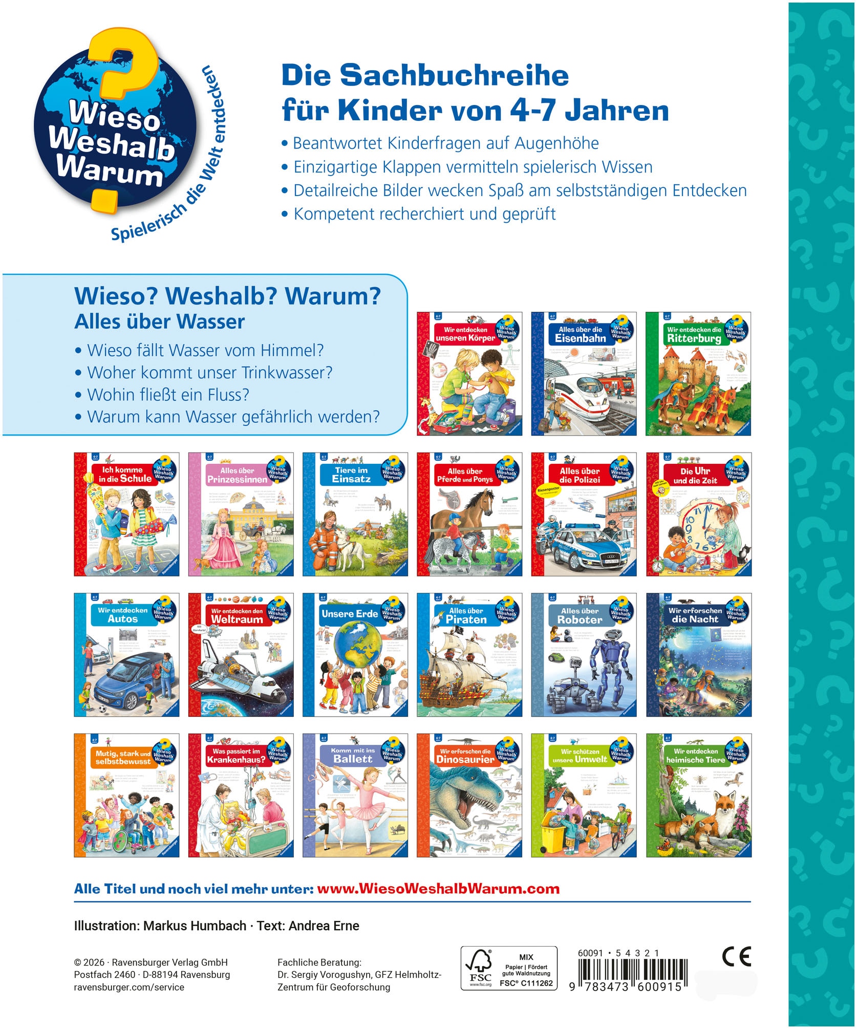 Ravensburger Kinderbuch »Wieso? Weshalb? Warum?, Band 60 Alles über Wasser« Made in Europe