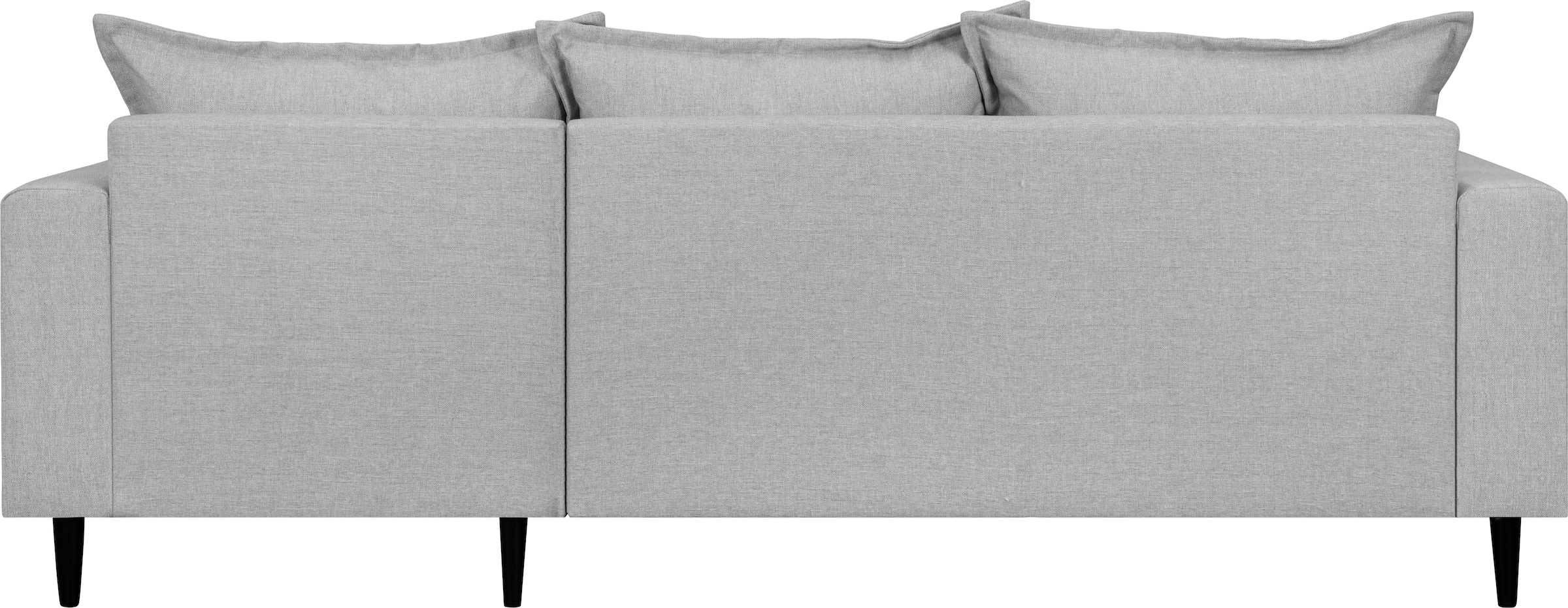 Home affaire Ecksofa »VEYRAS L-Form, hoher Sitzkomfort, Maße B/T/H: 230/150/76 cm«, mit Wellenunterfederung, incl. Rückenkissen und Zierkissen